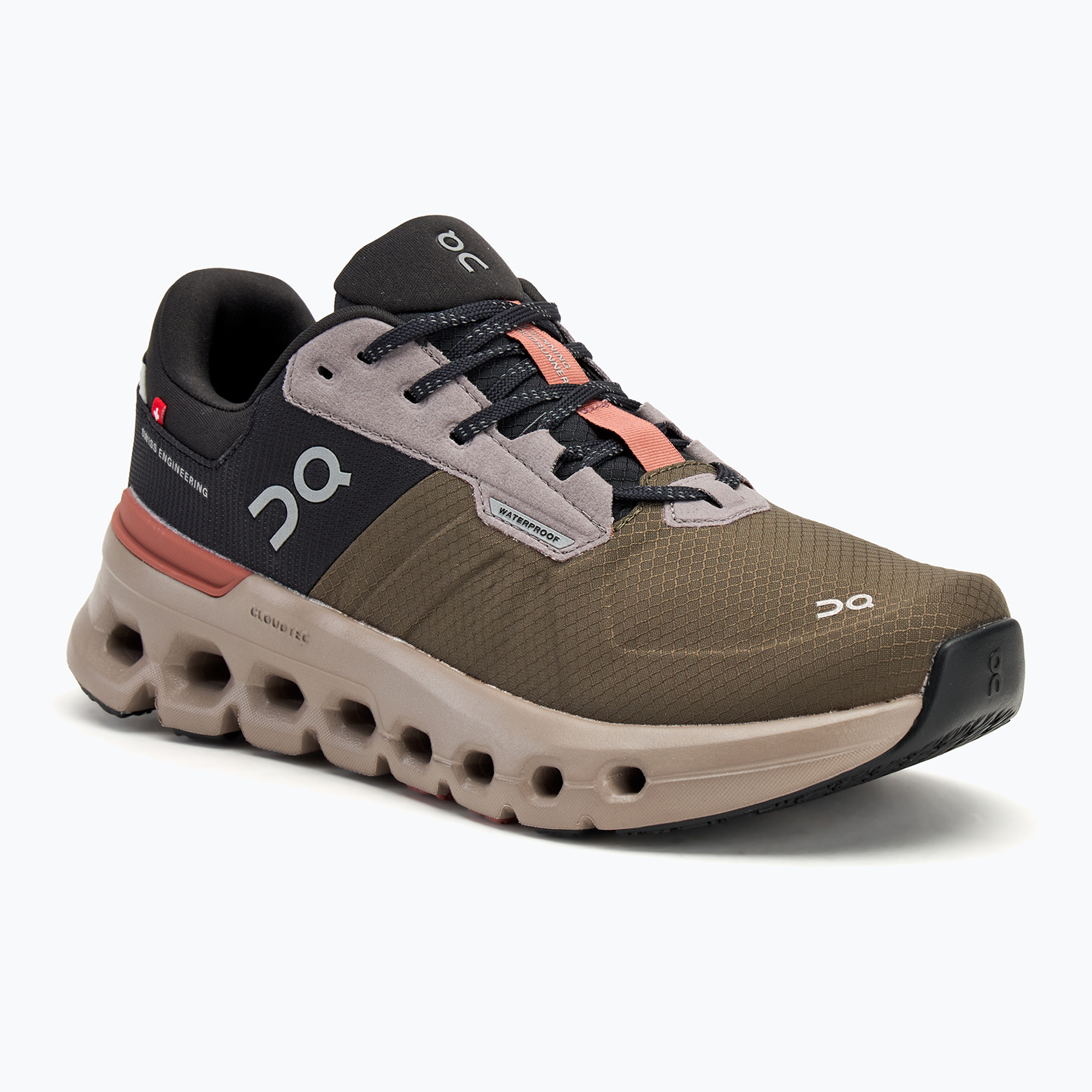 Scarpe da corsa On Running Cloudrunner 2 Waterproof da donna, oliva/mogano (37 EU) (Cloudrunner 2 Waterproof 3WE10142131)