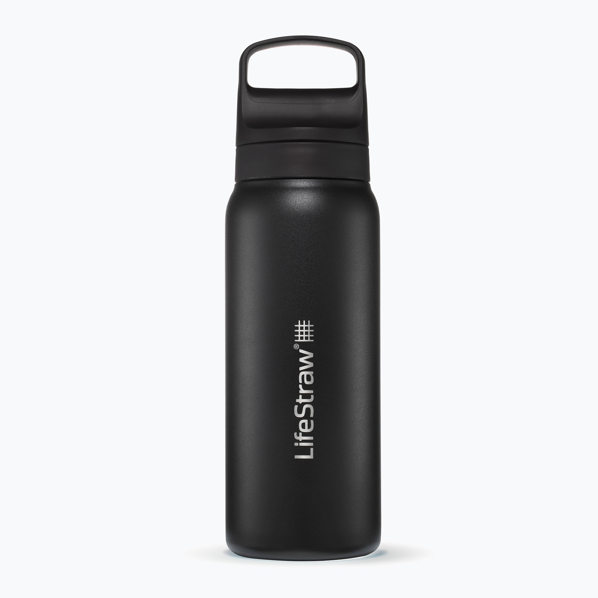 Lifestraw Go 2.0 Bottiglia da viaggio in acciaio con filtro 700ml nero (700 ml) (Go 2.0 Steel LGV42SBKWW)