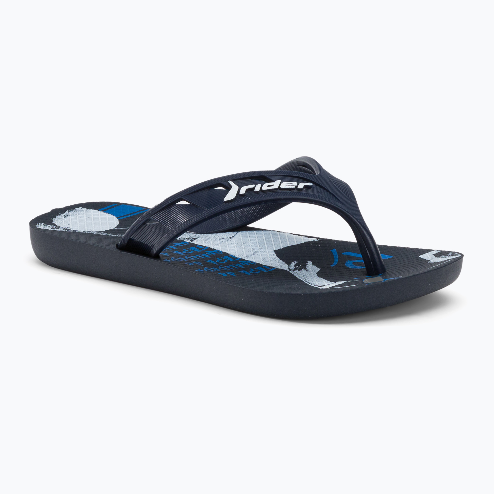 RIDER Street Ole Inf infradito per bambini nero/blu/bianco (34-35 EU) (Street Ole Inf 11580-24643)