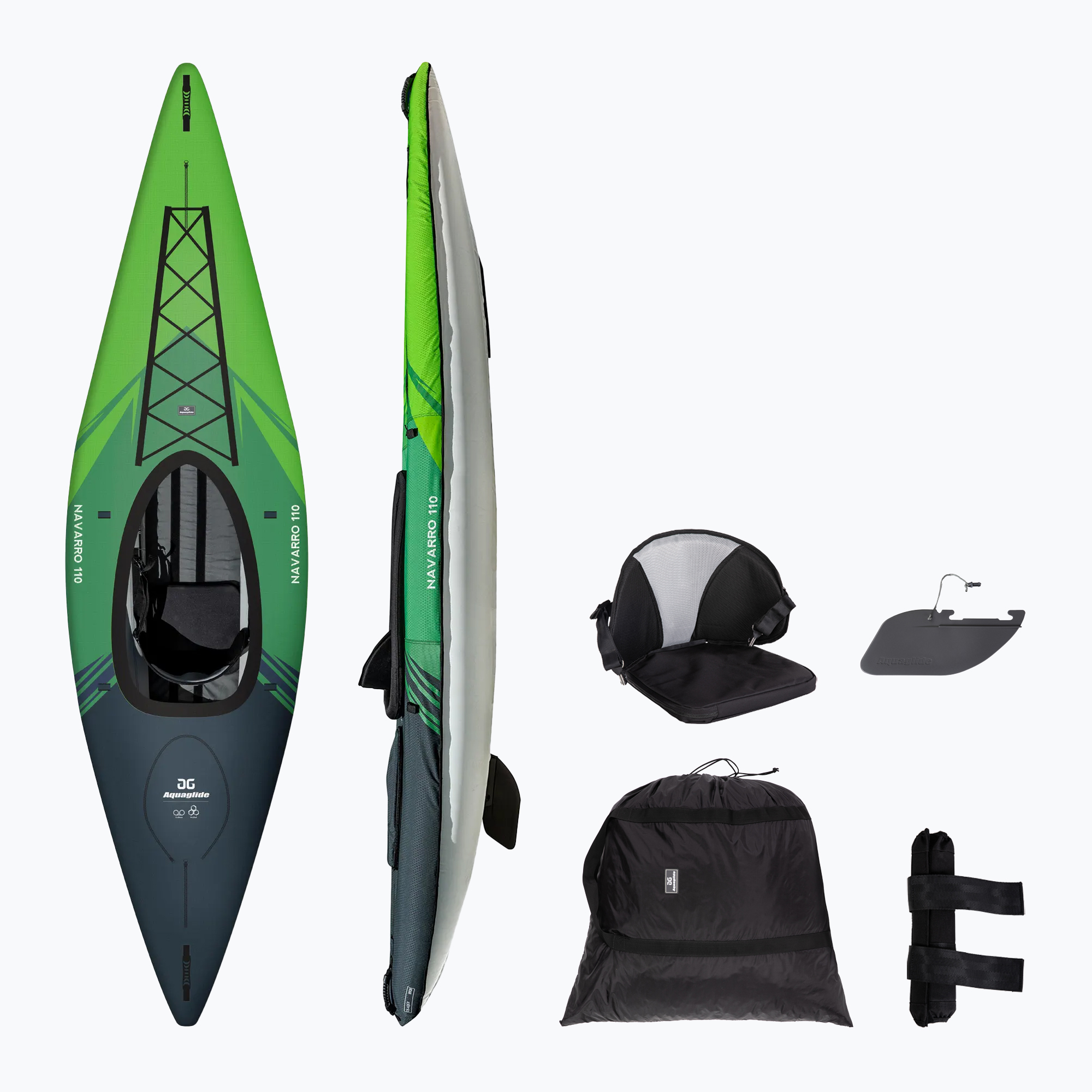 Aquaglide Navarro 110 kayak gonfiabile per 1 persona