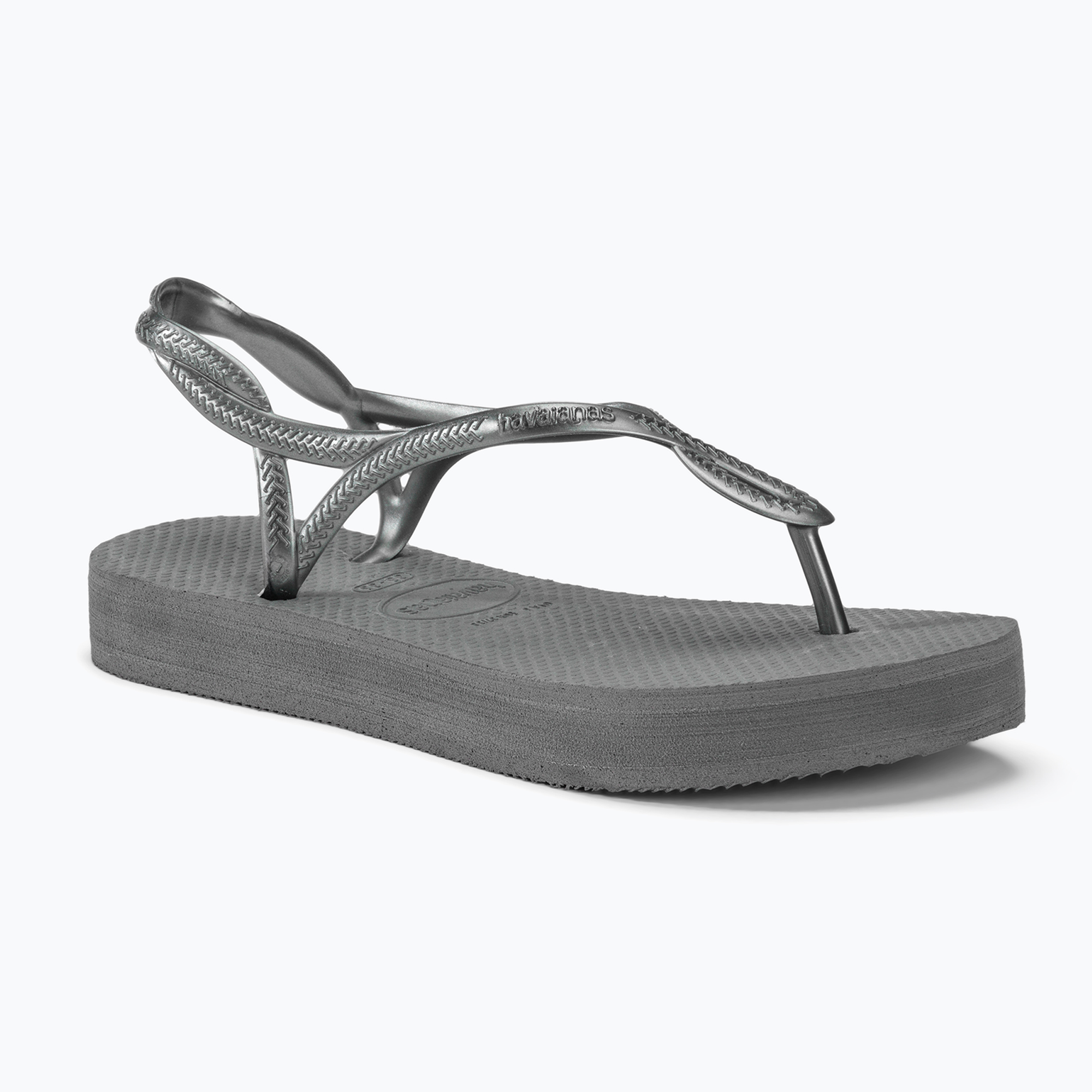 Sandali Havaianas Luna Flatform grigio acciaio da donna (43-44 EU) (Luna Flatform H4148600)
