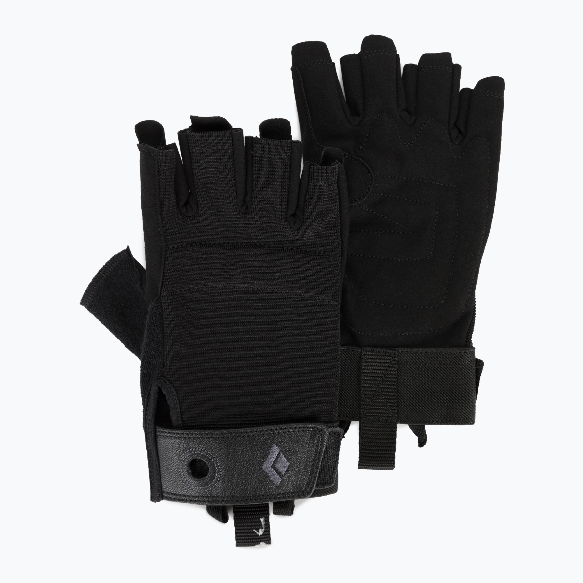 Black Diamond Crag Guanti da arrampicata a mezze dita neri (M) (Crag Half-Finger BD8018640002XS)