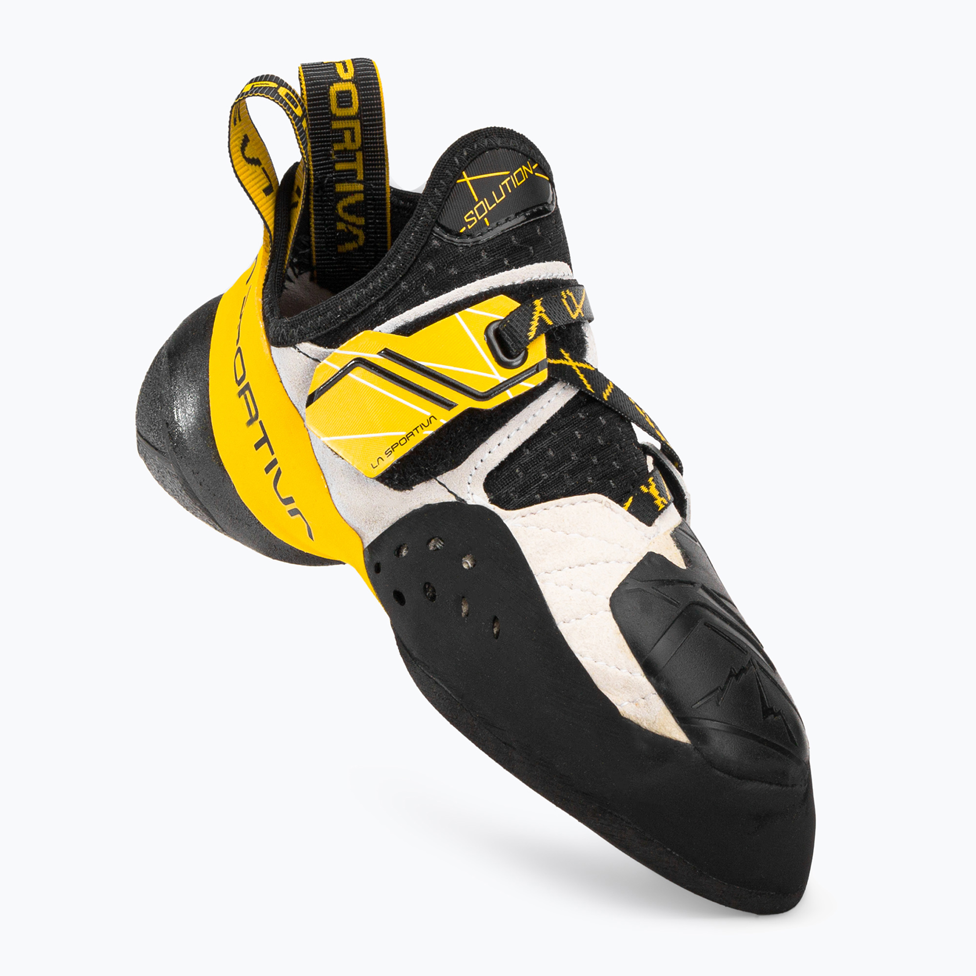 Scarpa da arrampicata La Sportiva da uomo Solution bianco/giallo (38 EU) (Solution ZFCS013W00Y00)