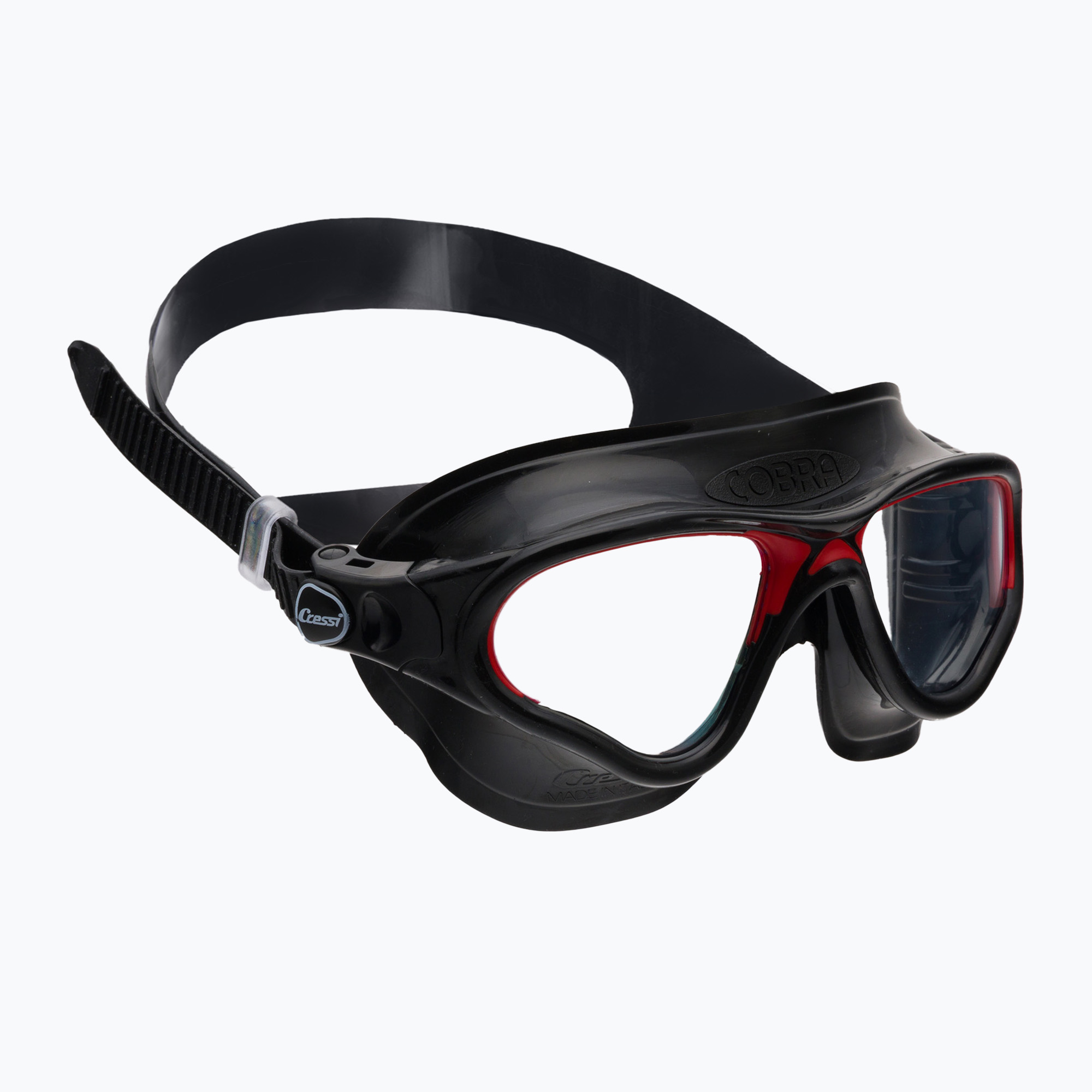 Maschera da bagno Cressi Cobra nero/nero/rosso (Cobra DE201991)