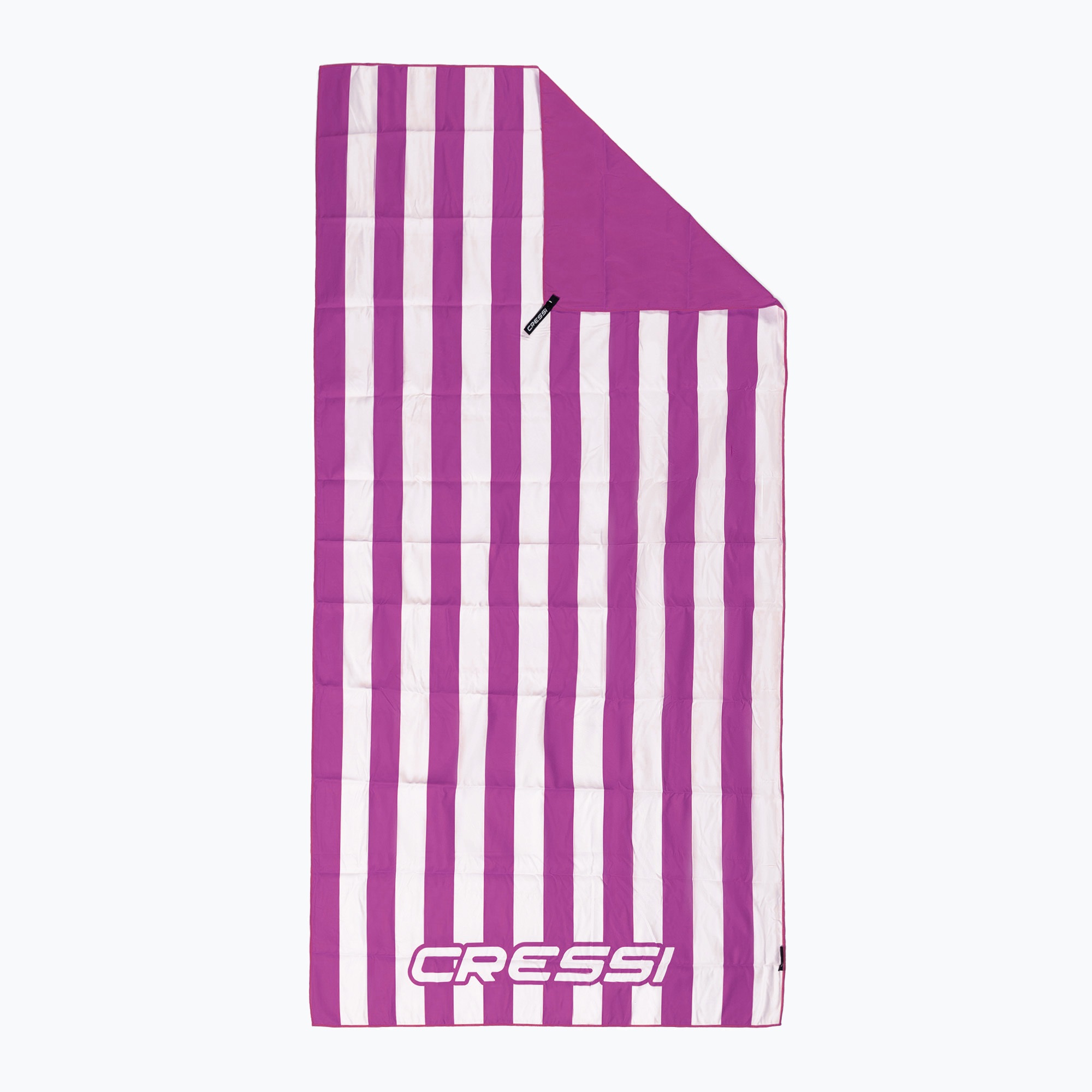 Asciugamano Cressi in microfibra Stripe liliac ad asciugatura rapida (90 x 180 cm) (Microfiber Stripe XVA871140)