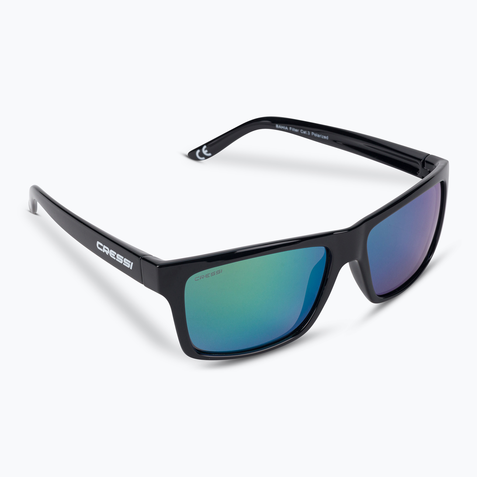 Occhiali da sole Cressi Bahia nero/verde specchiato (Bahia XDB100603)