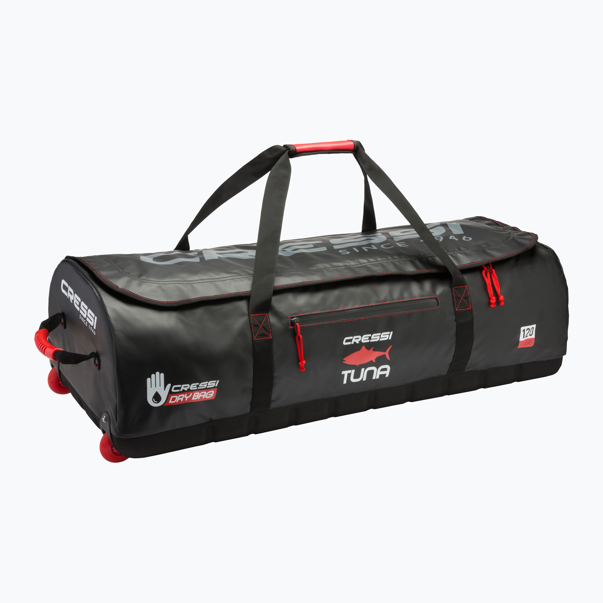 Cressi Tuna 120 l nero/rosso borsa per il trasporto dell'acqua (120 l) (Tuna XUB976200)