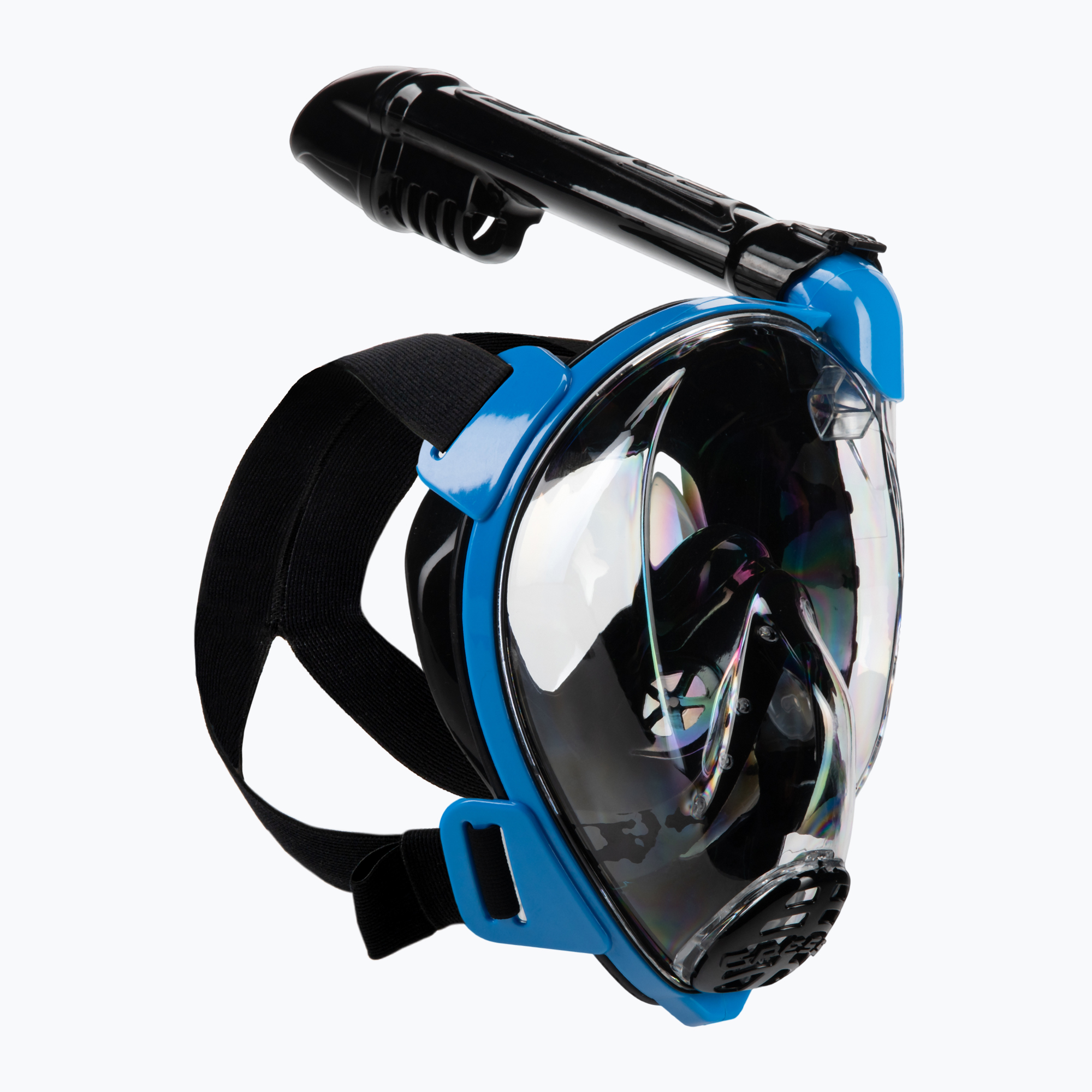 Maschera Cressi Baron Full Face per snorkeling nero/blu (M-L) (Baron XDT025020)
