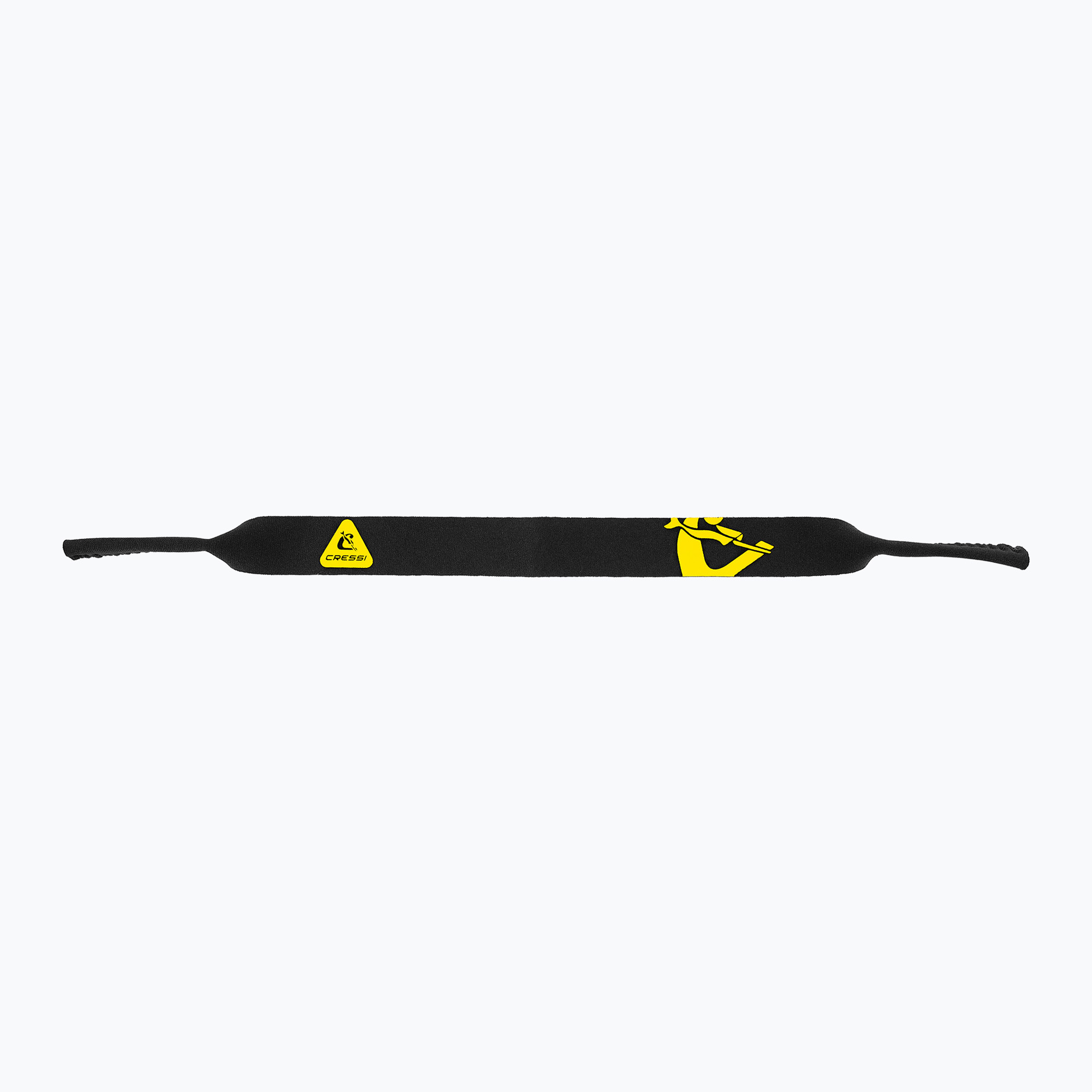 Cressi Neo Retainer cinturino per occhiali nero/giallo