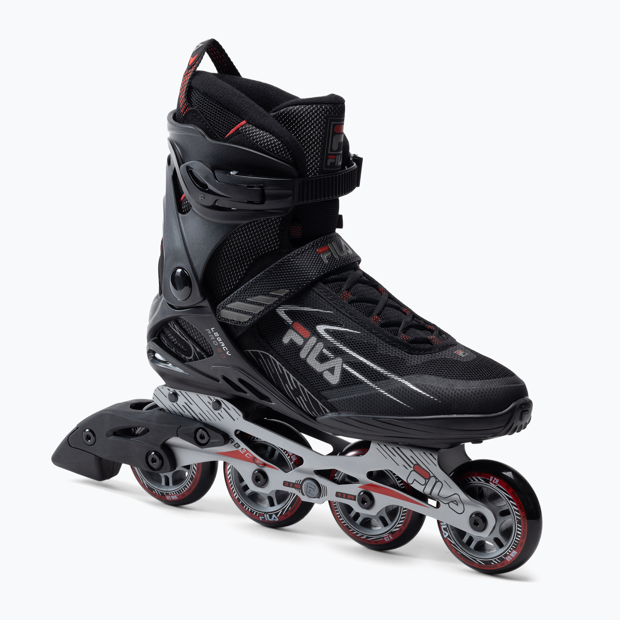 Pattini a rotelle da uomo FILA Legacy Pro 80 nero/rosso (43.5 EU) (Legacy Pro 80 10622090)