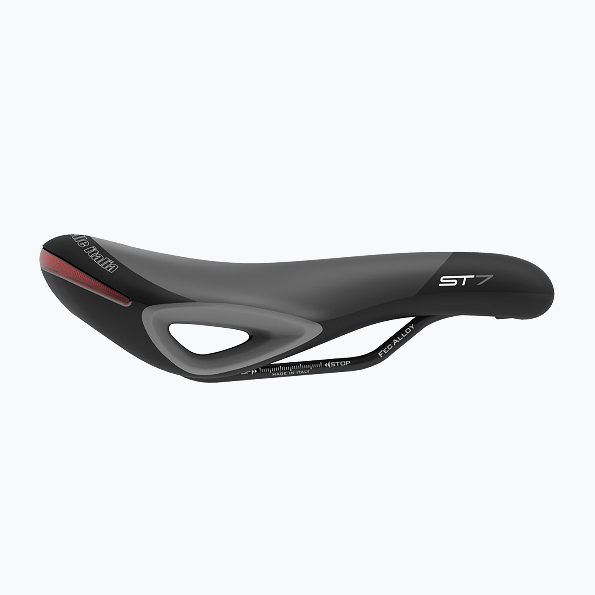 Sella da bici Selle Italia Sportouring ST 7 Vision Superflow, Soft-Tek, Light Gel nero