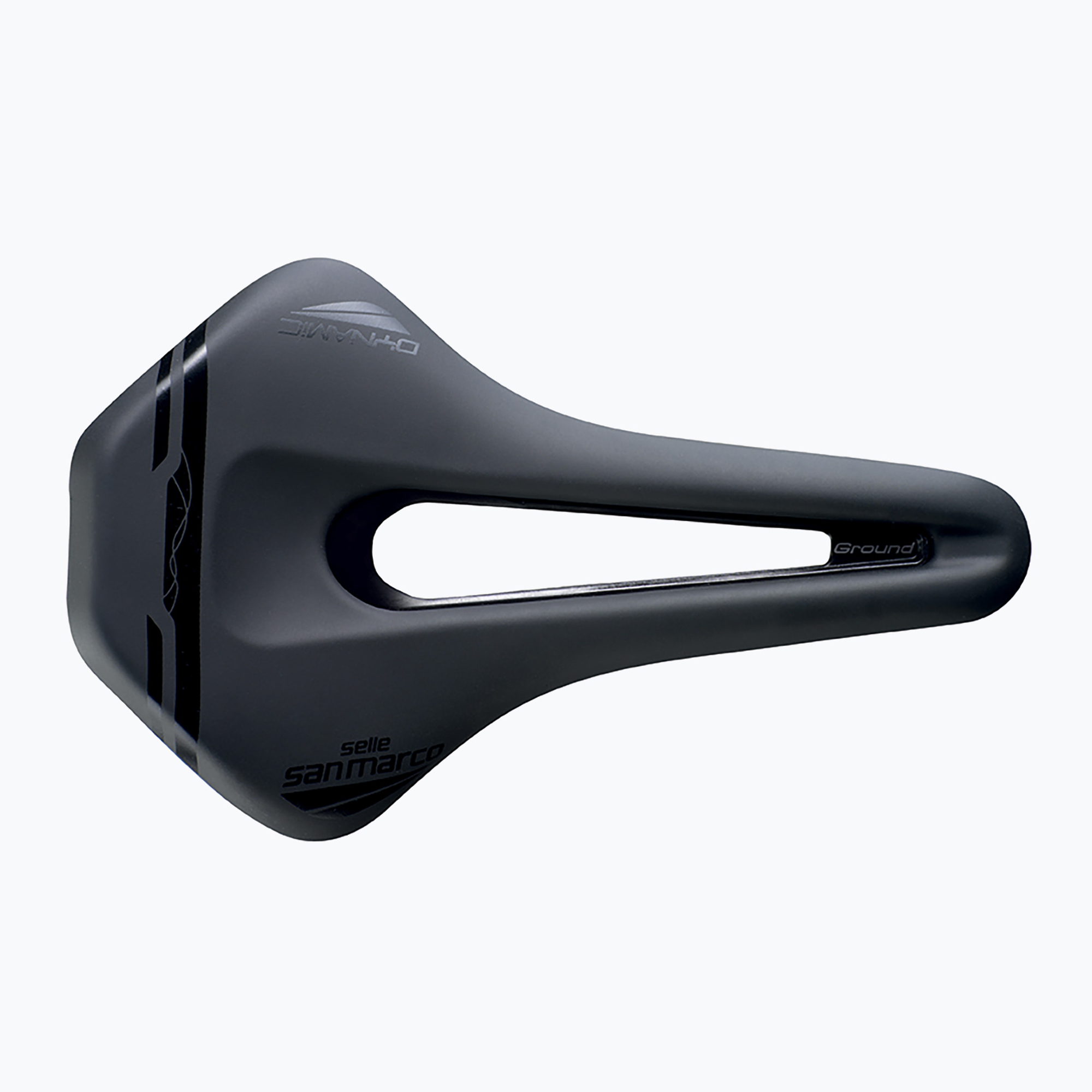 SAN MARCO Ground Dynamic Narrow Open, sella da bicicletta nera (140 mm) (Ground Dynamic Narrow Open 322MN701)