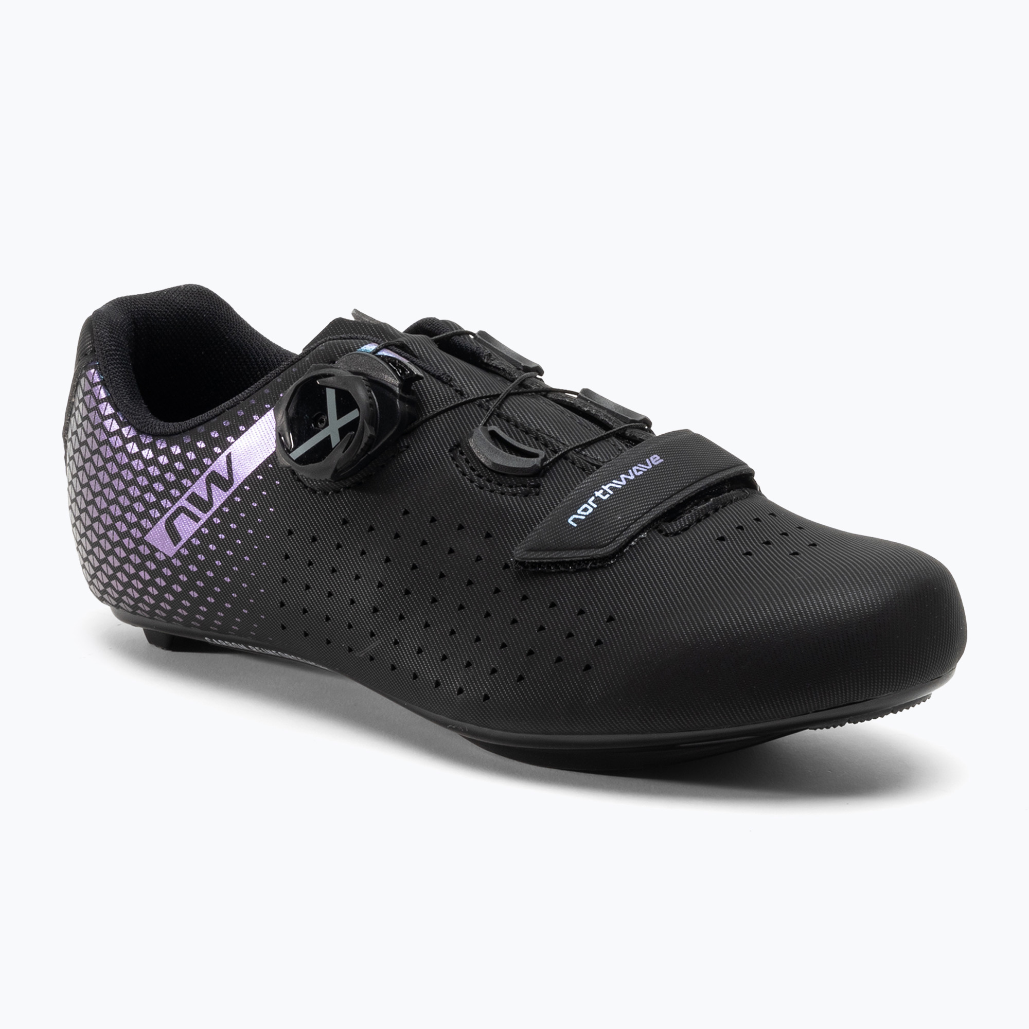 Northwave Core Plus 2 nero/iridescente scarpe da strada da donna (42 EU) (Core Plus 2 80221017)