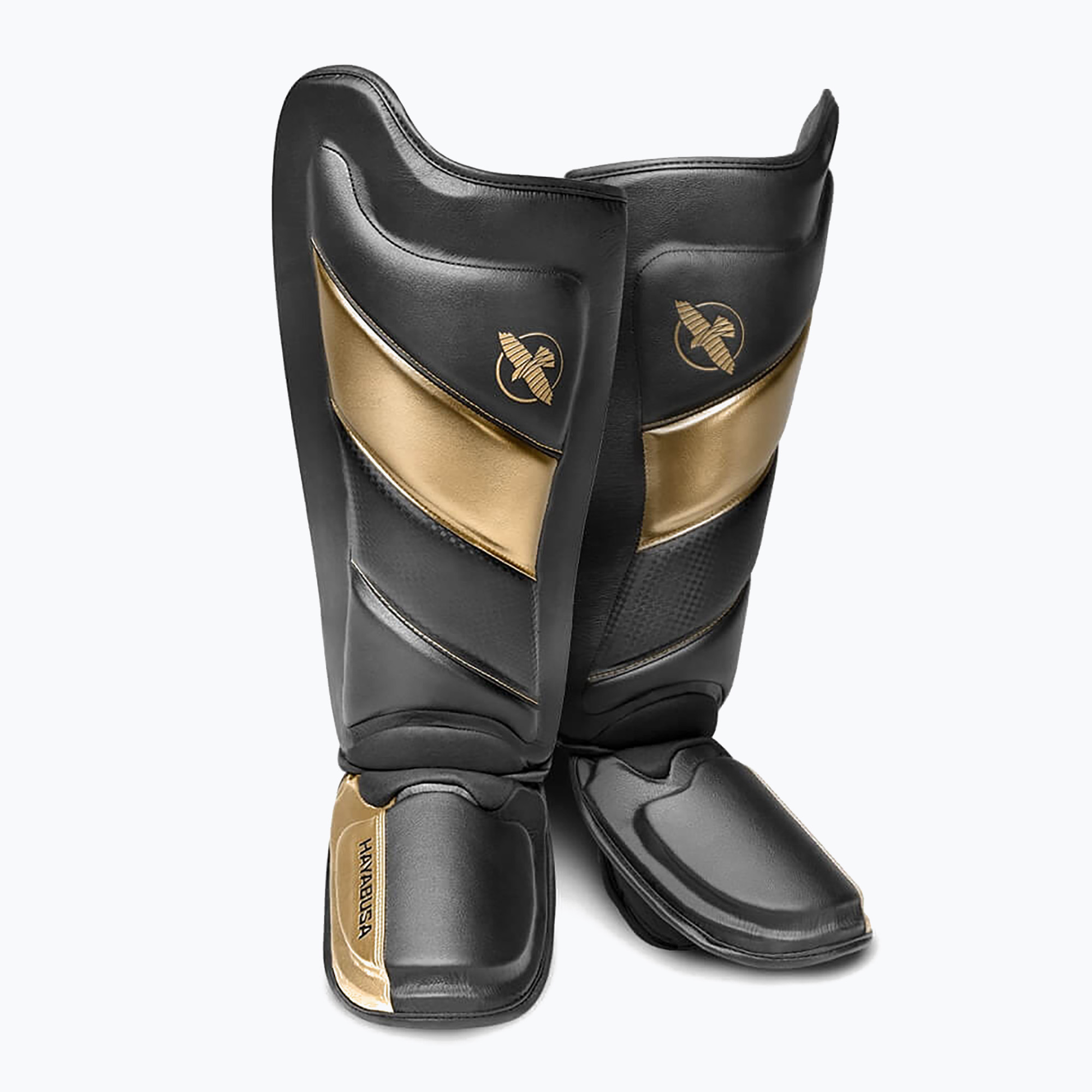 Parastinchi Hayabusa T3 Striking nero/oro (XL) (T3 Striking Shin Guards T3SSG)
