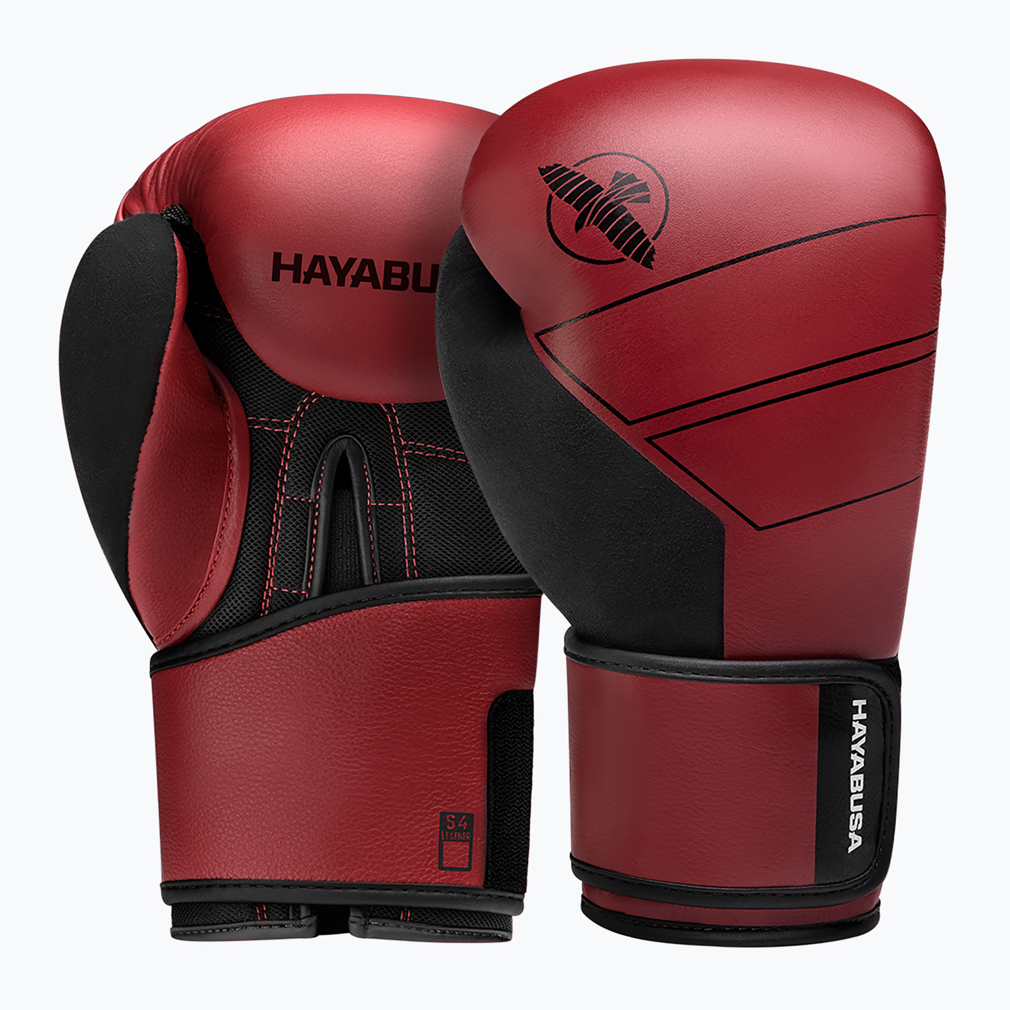 Guanti da boxe Hayabusa S4 in pelle rossa (12 oz) (S4 Leather S4LBG-RD)