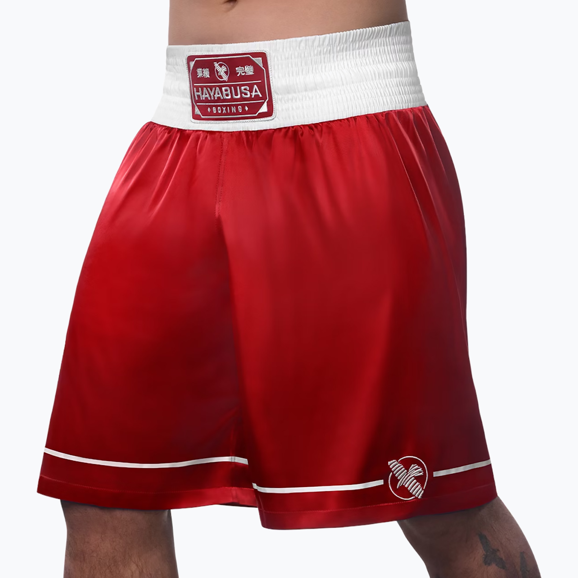 Pantaloncini da allenamento Hayabusa Pro Boxing rosso (L) (Pro Boxing HBXS-RD)