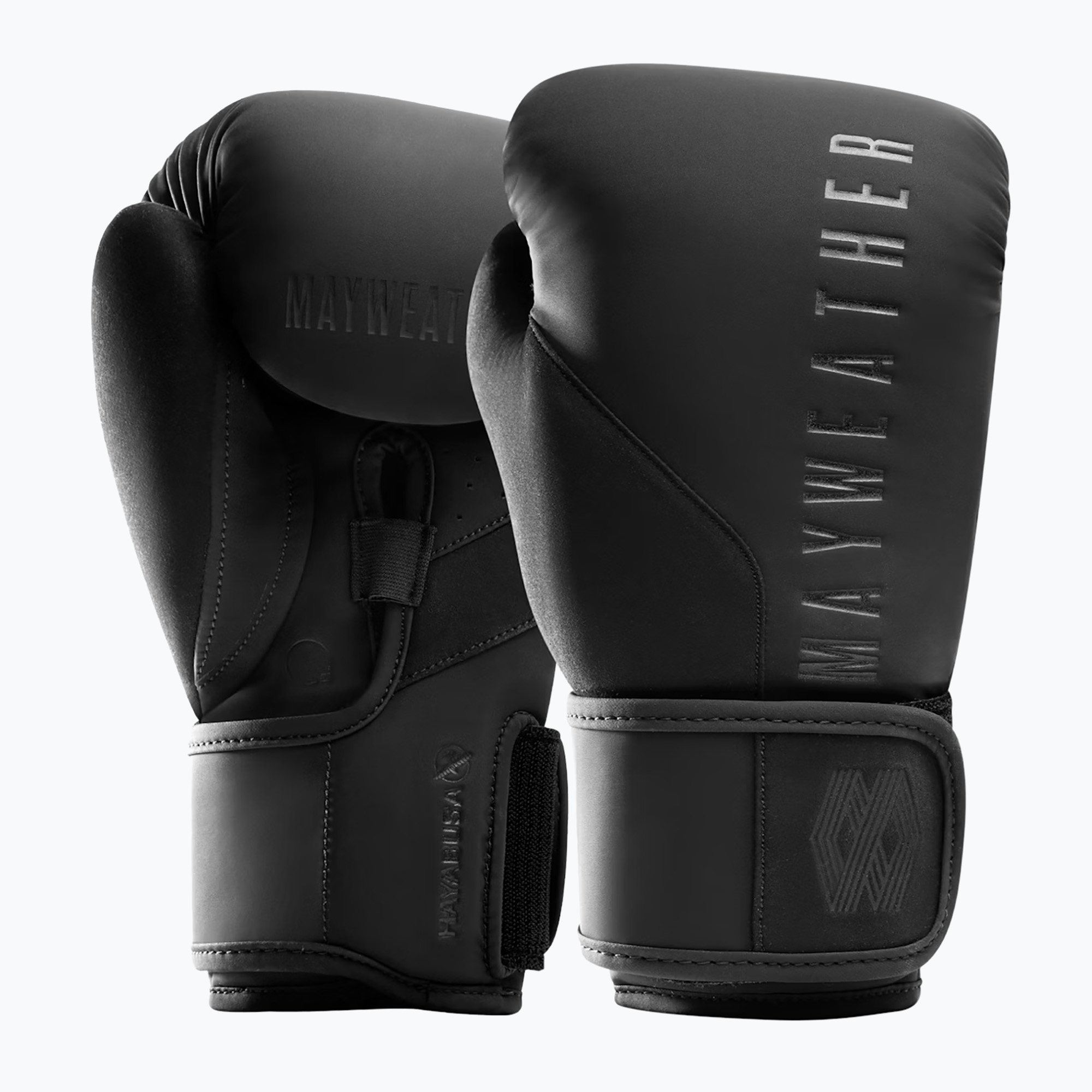 Guanti da boxe Hayabusa Mayweather Champ neri (16oz) (Mayweather Champ MWCHPBG-BK-12)
