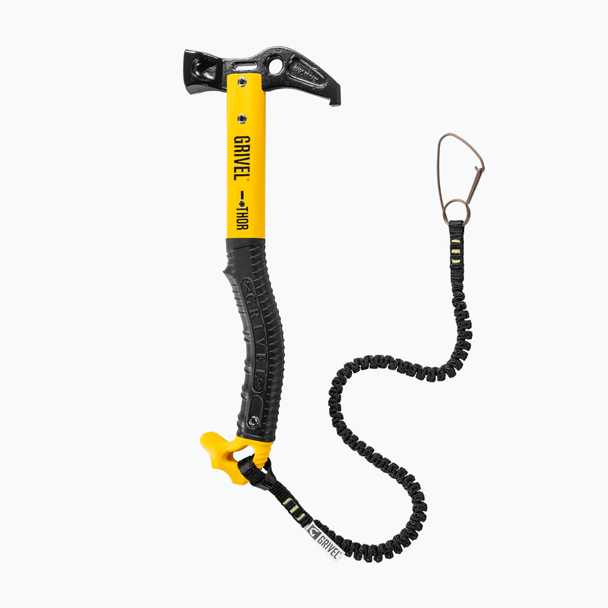 Grivel Thor Single Spring Light + martello da roccia nero/giallo