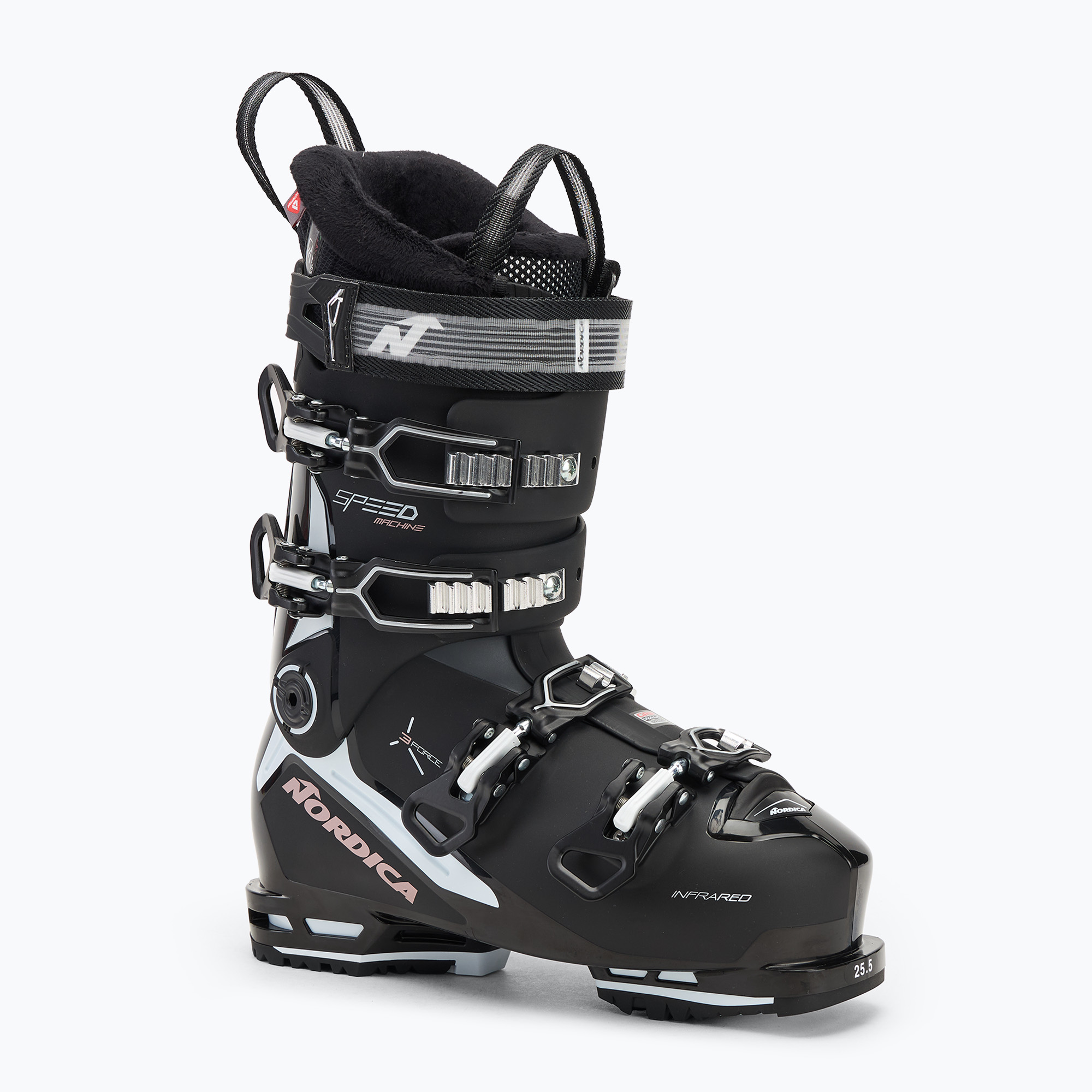 Scarponi da sci da donna Nordica Speedmachine 3 85 W GW nero/bianco/rosa (24.5 cm) (Speedmachine 3 85 W GW 050G27004A2)