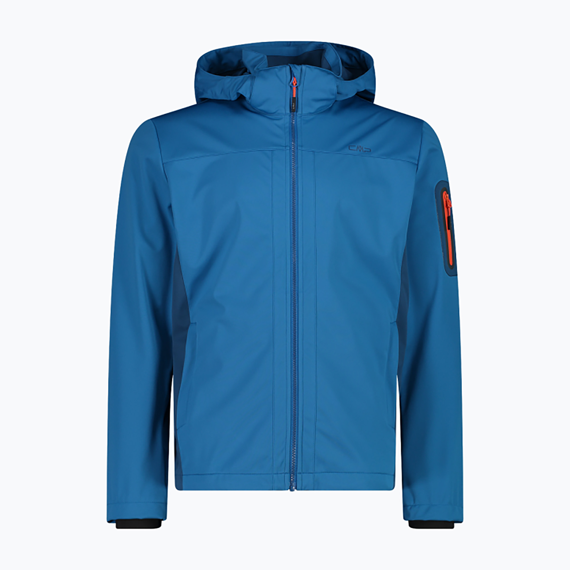 Giacca softshell CMP da uomo 39A5027 Zip Hood pacifico/oceano