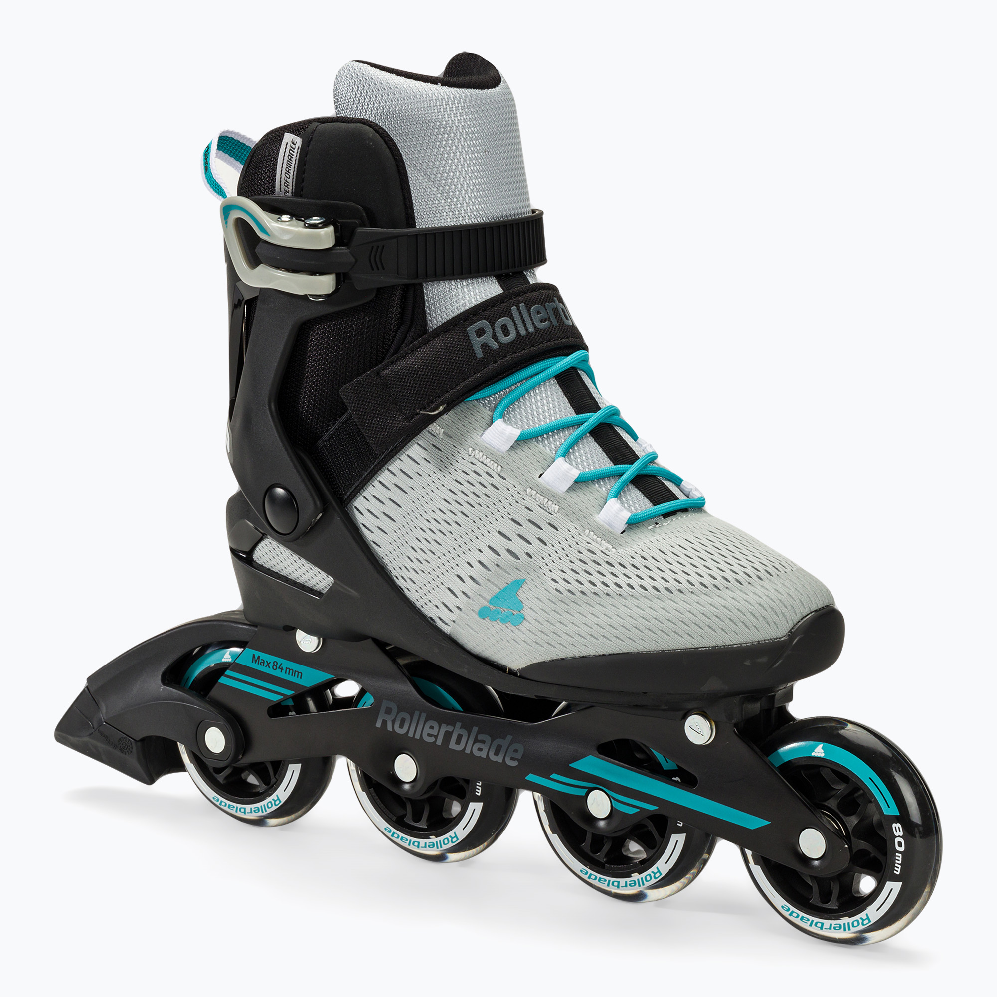 Pattini a rotelle Rollerblade Spark 80 grigio/turchese da donna (38 EU) (Spark 80 W 071031009U8)