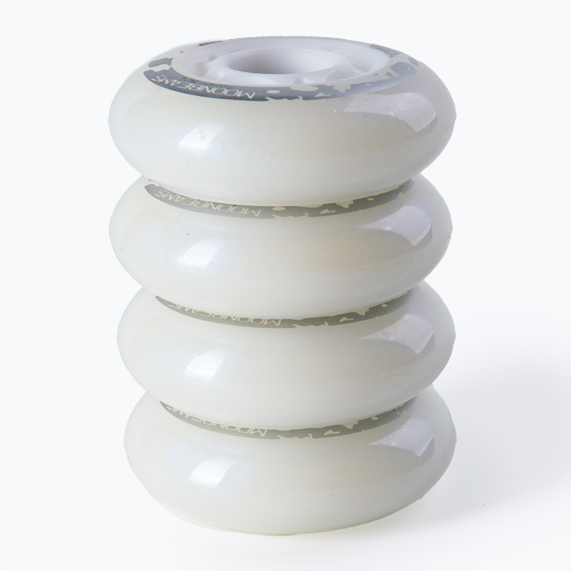 Rollerblade Moonbeams Led Ruote 80 mm/82A 4 pezzi bianco. (80 mm / 82A) (Moonbeams Led Wheels 06120000)