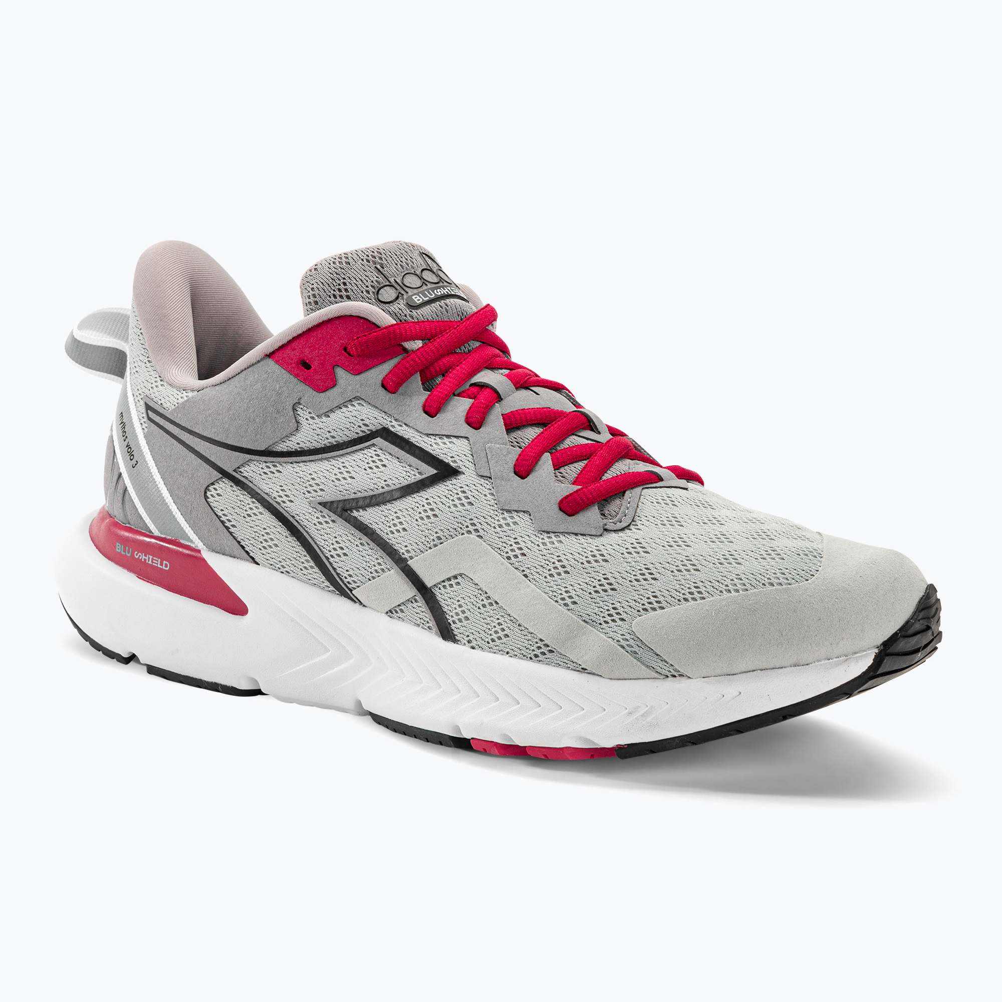 Scarpe da corsa uomo Diadora Mythos Blushield Volo 3 argento dd/nero/lega