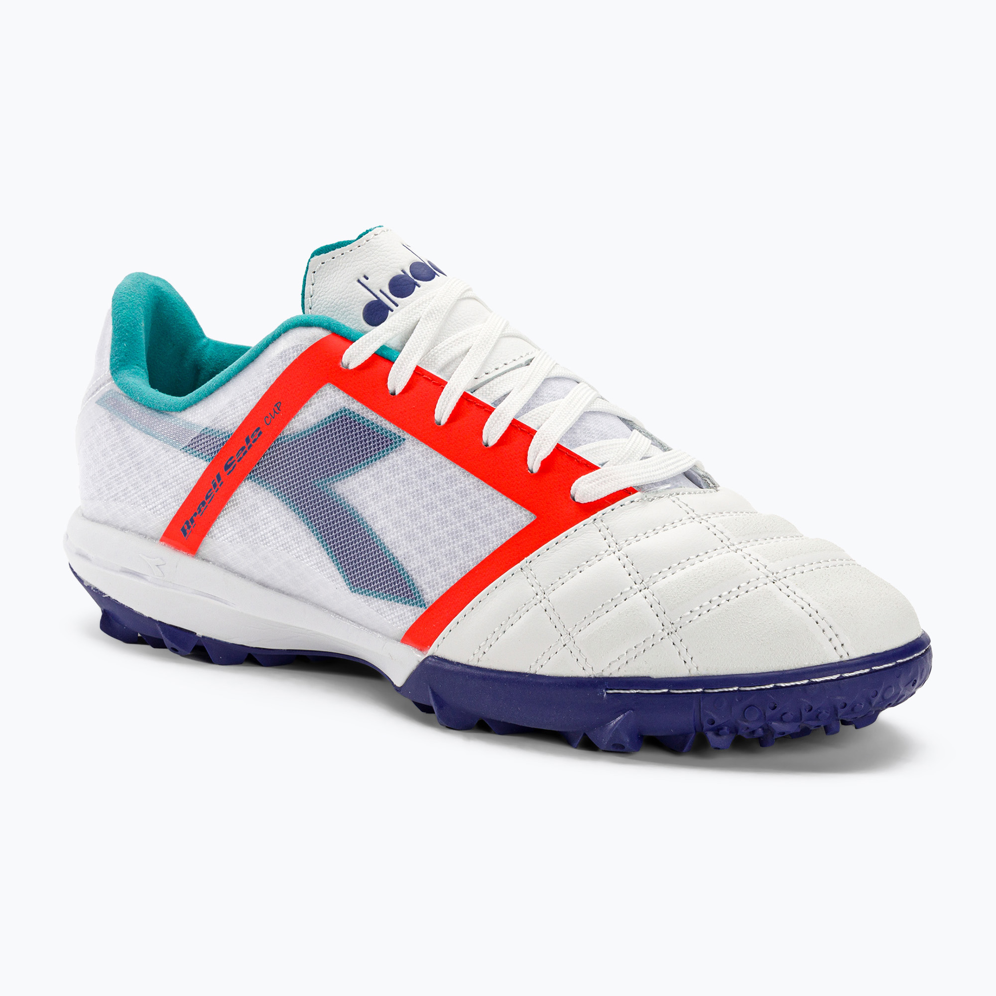 Scarpe da calcio uomo Diadora Brasil Sala Cup TF bianco/navy (40 EU) (Brasil Sala Cup TF DD-101.179609)