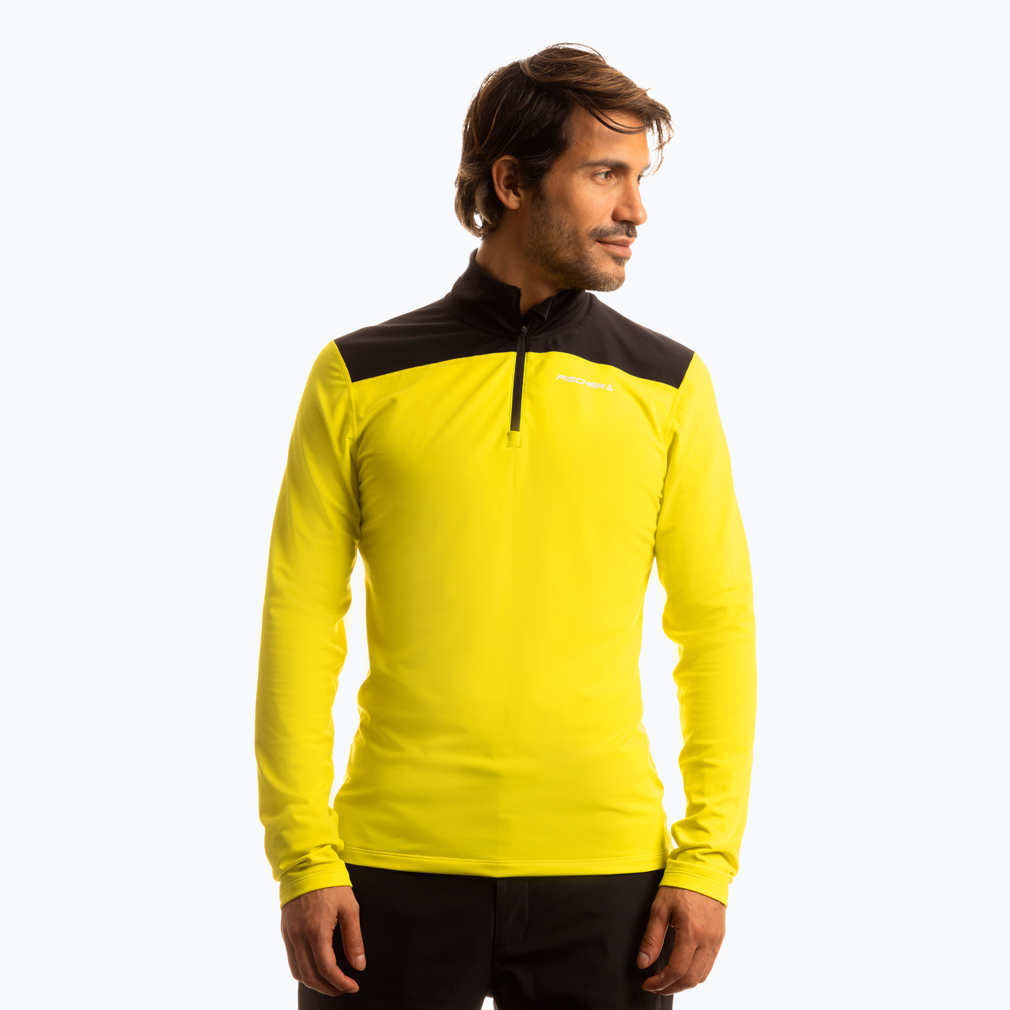 Felpa termica Fischer Base Pro giallo uomo (M) (Base Pro AFMFR19012)