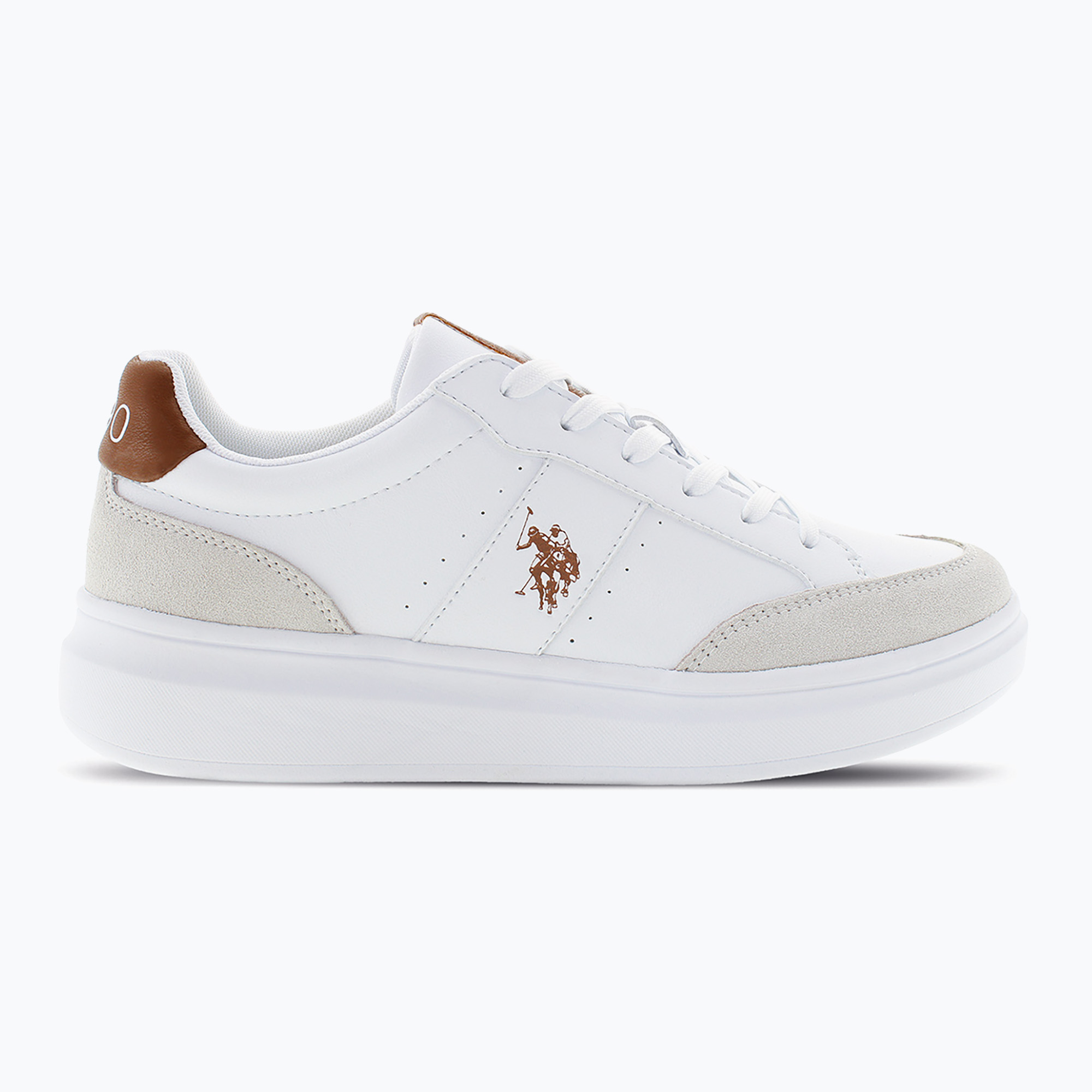 Scarpe da uomo U.S. Polo Assn. CODY003B bianco/marrone chiaro (45 EU) (CODY003B CODY003M/5YS3)