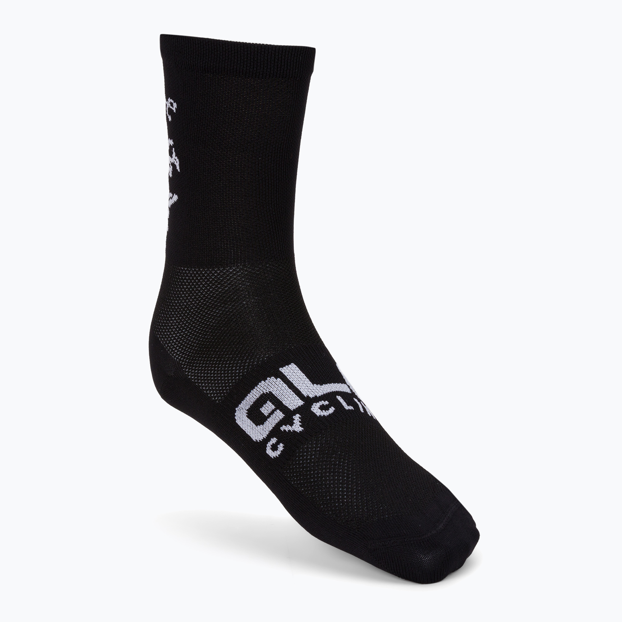 Calze da ciclismo Alé Calza Q-Skin 16 cm Skull nero (40-43 EU) (Q-Skin 16 cm Skull L21182401)