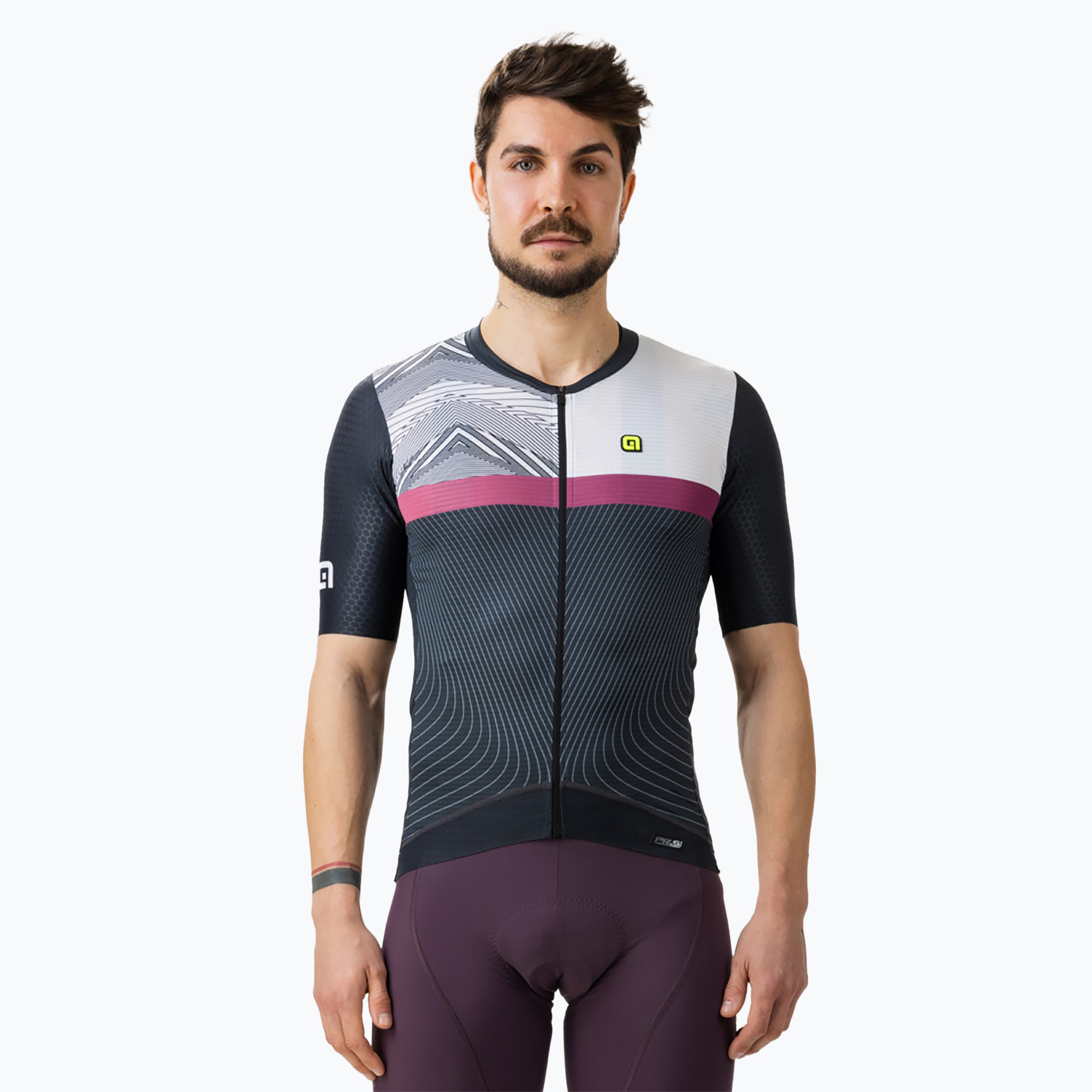 Maglia ciclismo uomo Alé Zig Zag nero (L) (Zig Zag L23081401)