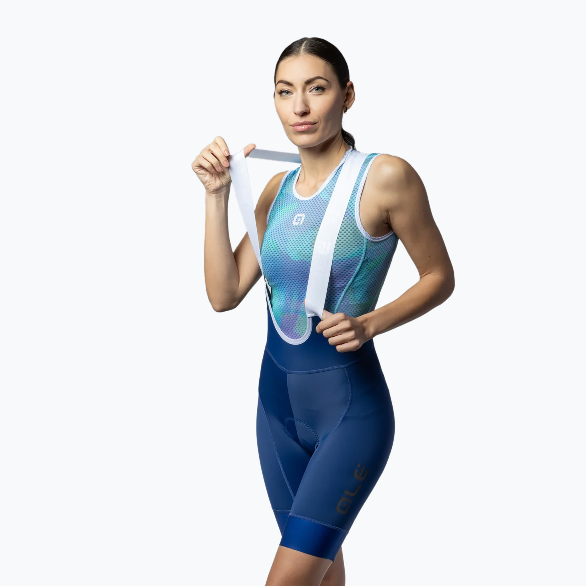 Pantaloncini Alé Magic Colour da donna blu (S) (Magic Colour Bibshorts L23115402)