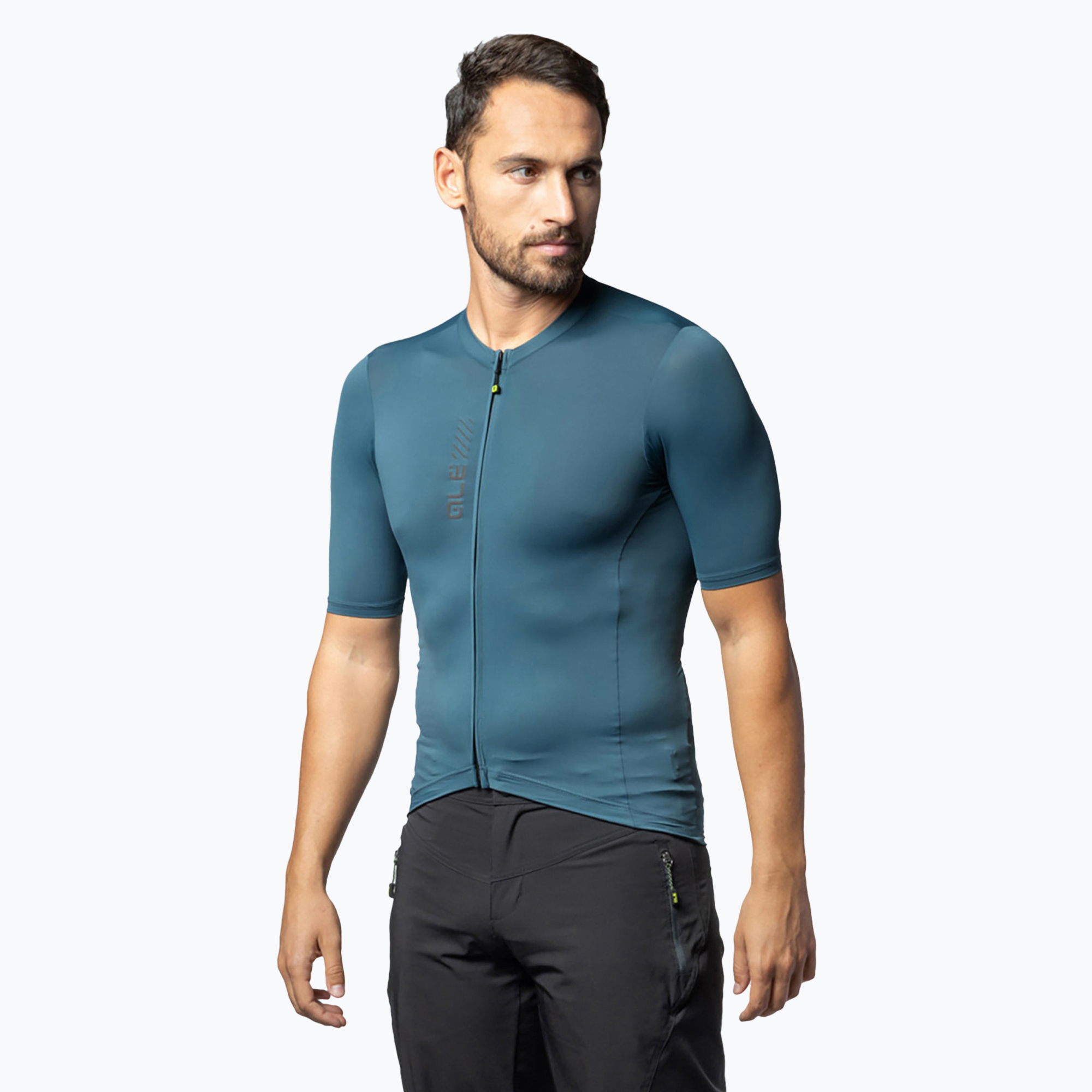 Maglia da ciclismo Alé Color Block Off Road verde foglia da uomo (XL) (Color Block Off Road L24091462)