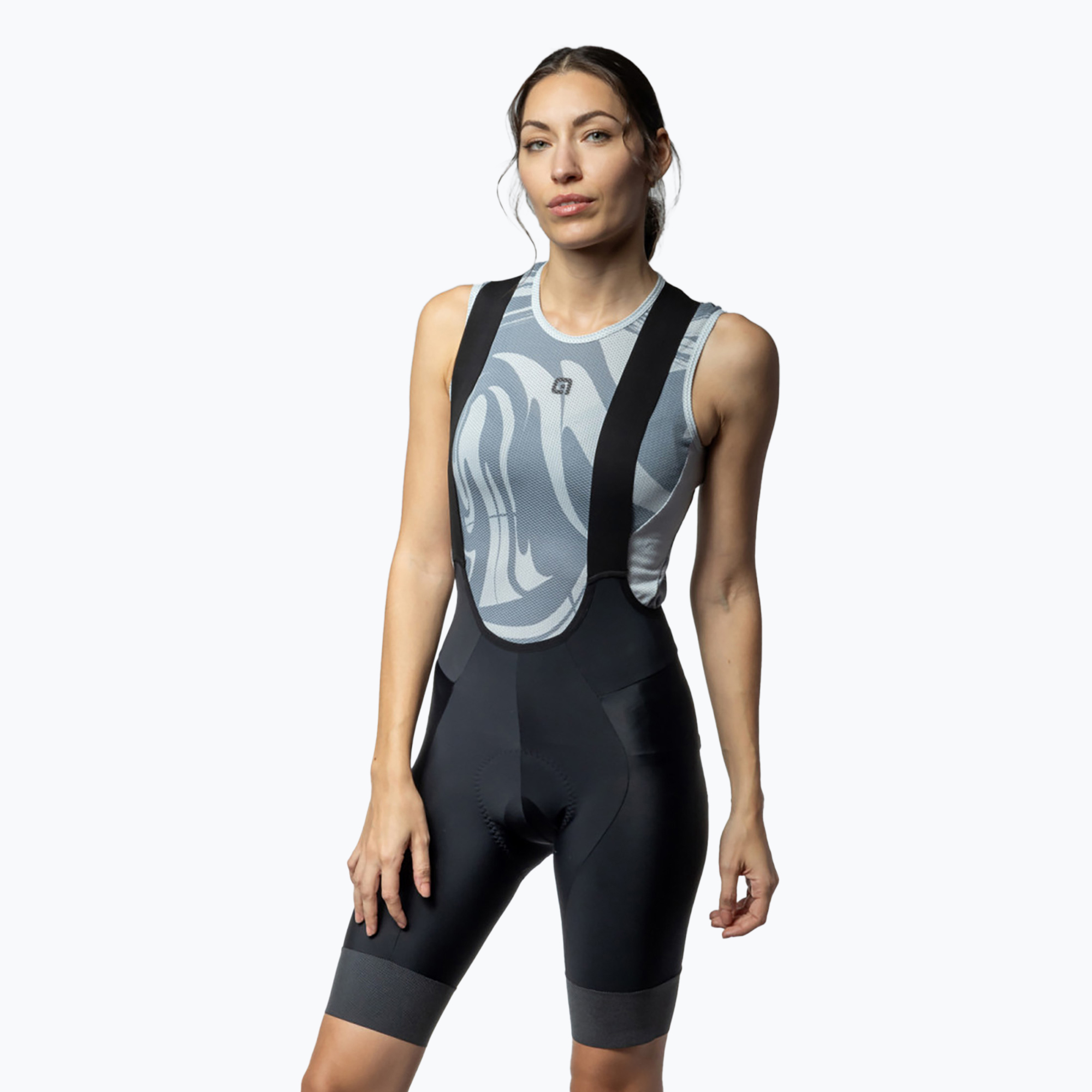Pantaloncini da ciclismo da donna Alé GT 2.0 Bibshorts nero (L) (GT 2.0 Bibshorts L24094401)