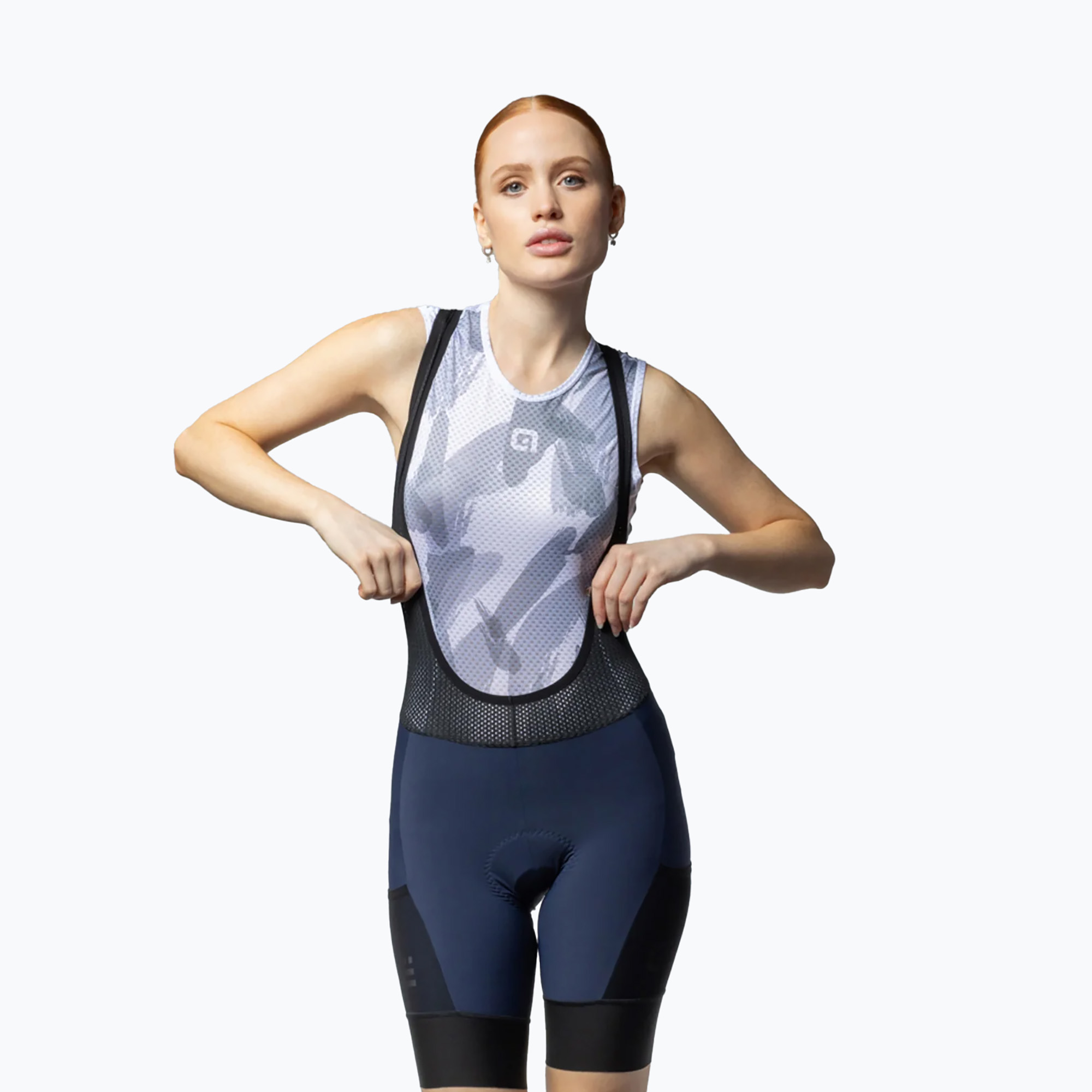 Pantaloncini da ciclismo donna Alé Stones Cargo Bibshorts atmosfera blu (L) (Stones Cargo Bibshorts L20174402)