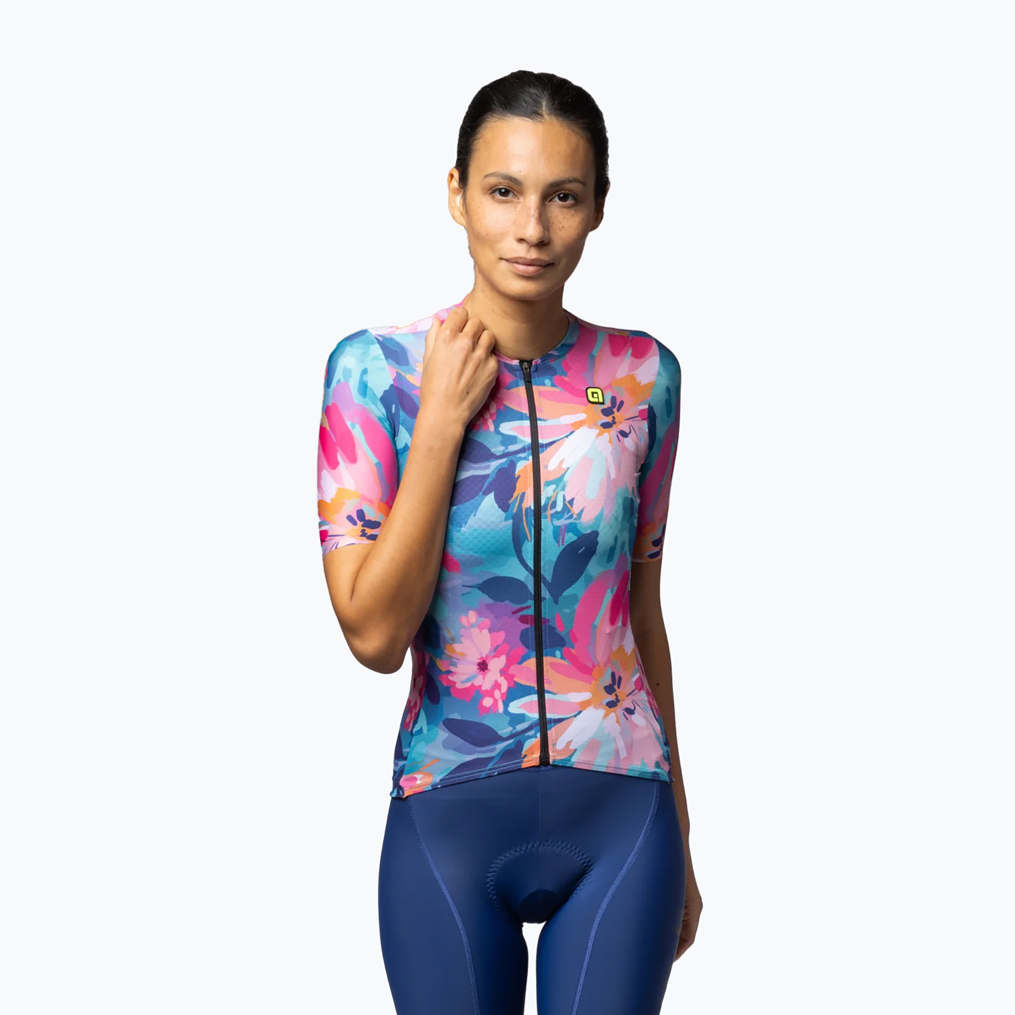 Maglia ciclismo donna Alé Jardin multicolore (S) (Jardin L25082546)