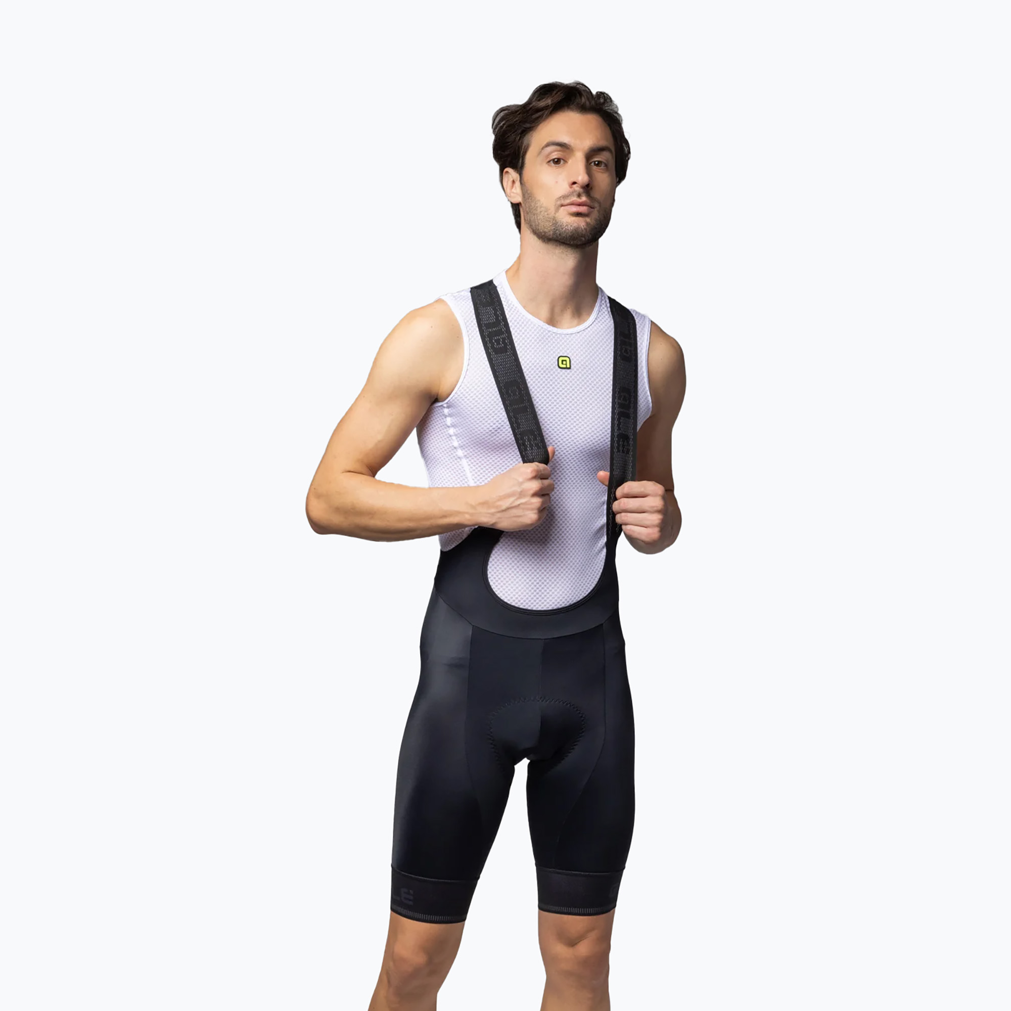 Pantaloncini Alé Corsa 2.0 da uomo antracite (M) (Corsa 2.0 Bibshorts L25106403)