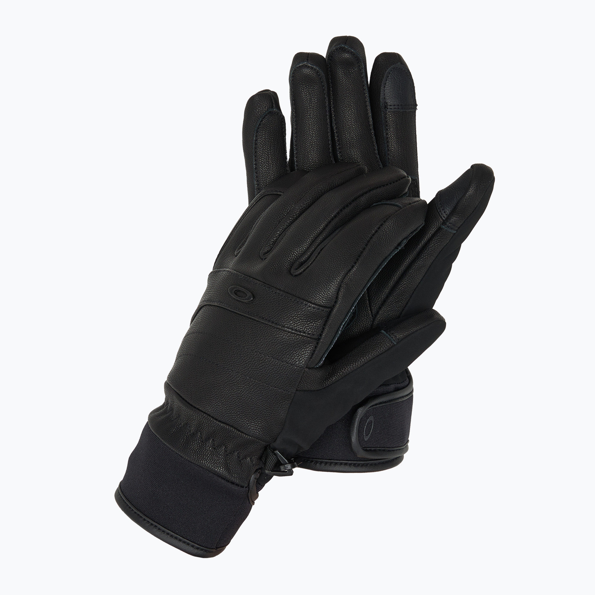 Guanti da sci Oakley W. Peak Leather Blackout da donna (XL) (W. Peak Leather FOS800047)