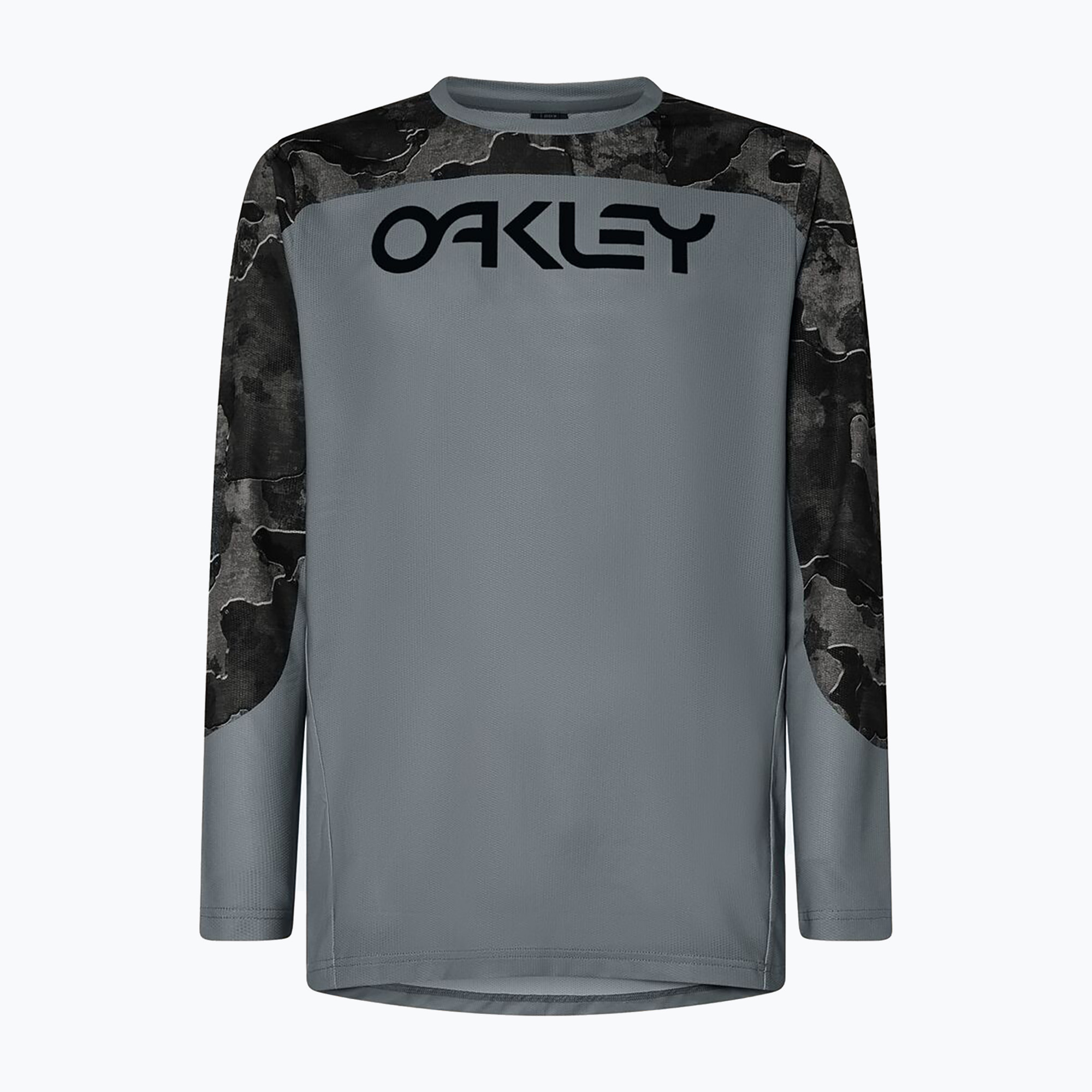 Uomo Oakley Maven Coast metal camo nero ciclismo a maniche lunghe (XXL) (Maven Coast FOA405481)