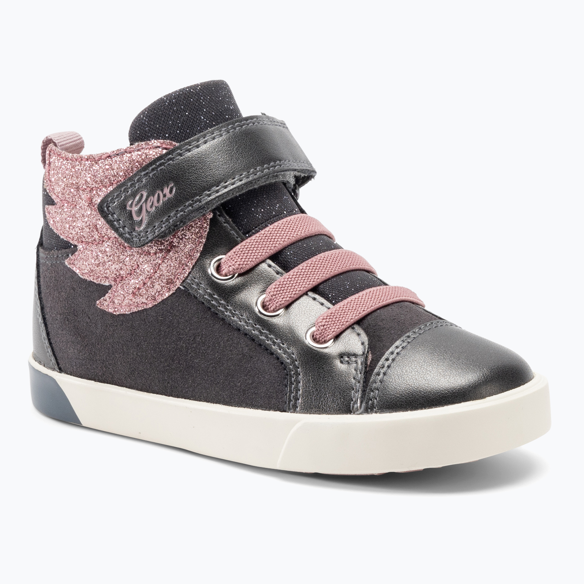 Scarpe da bambino Geox Kilwi grigio scuro/rosa