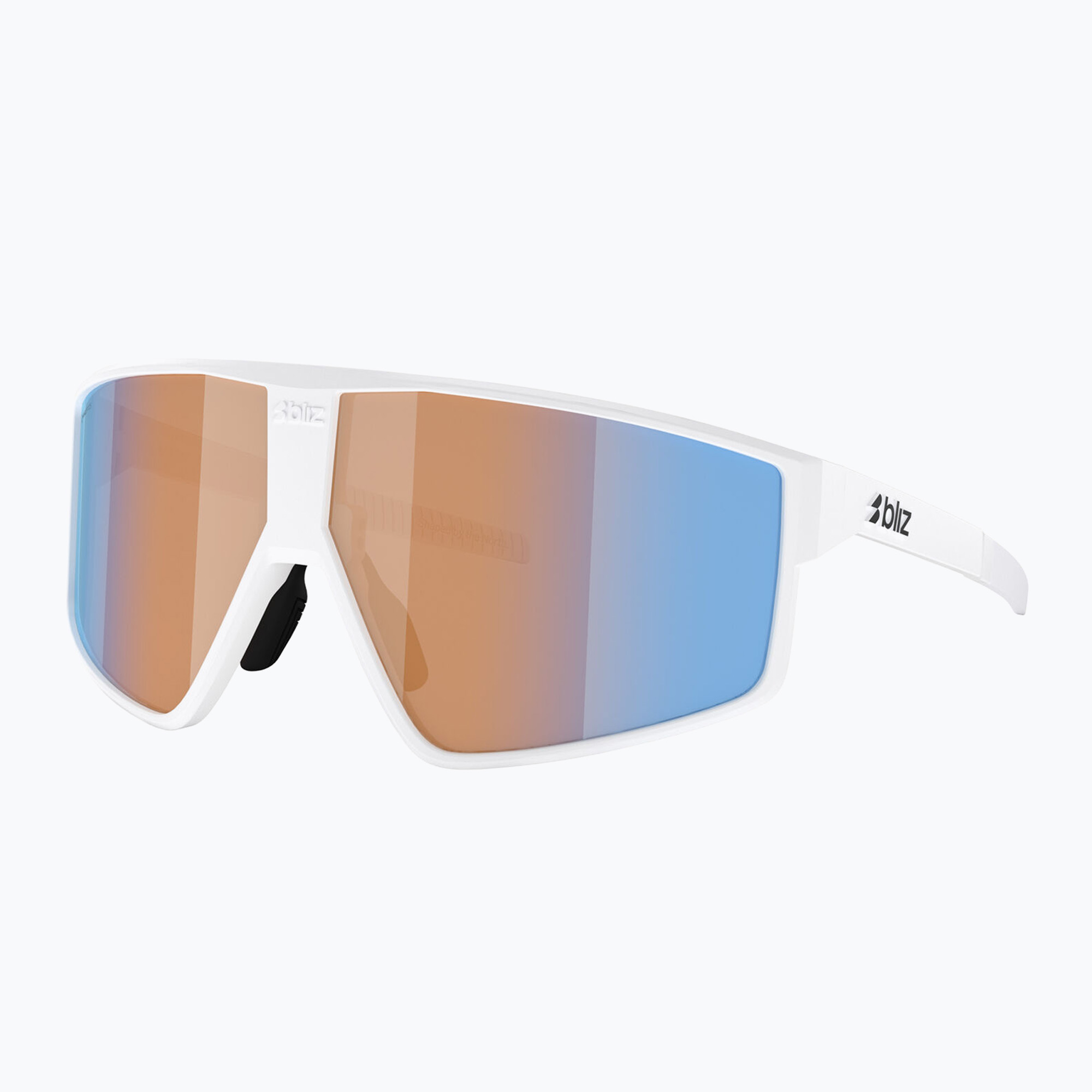 Occhiali da sole Bliz P002S Nano Optics Nordic Light bianco opaco/corallo/blu arancione multi (P002S Nano Optics Nordic Light 0ZB7016-11 69)