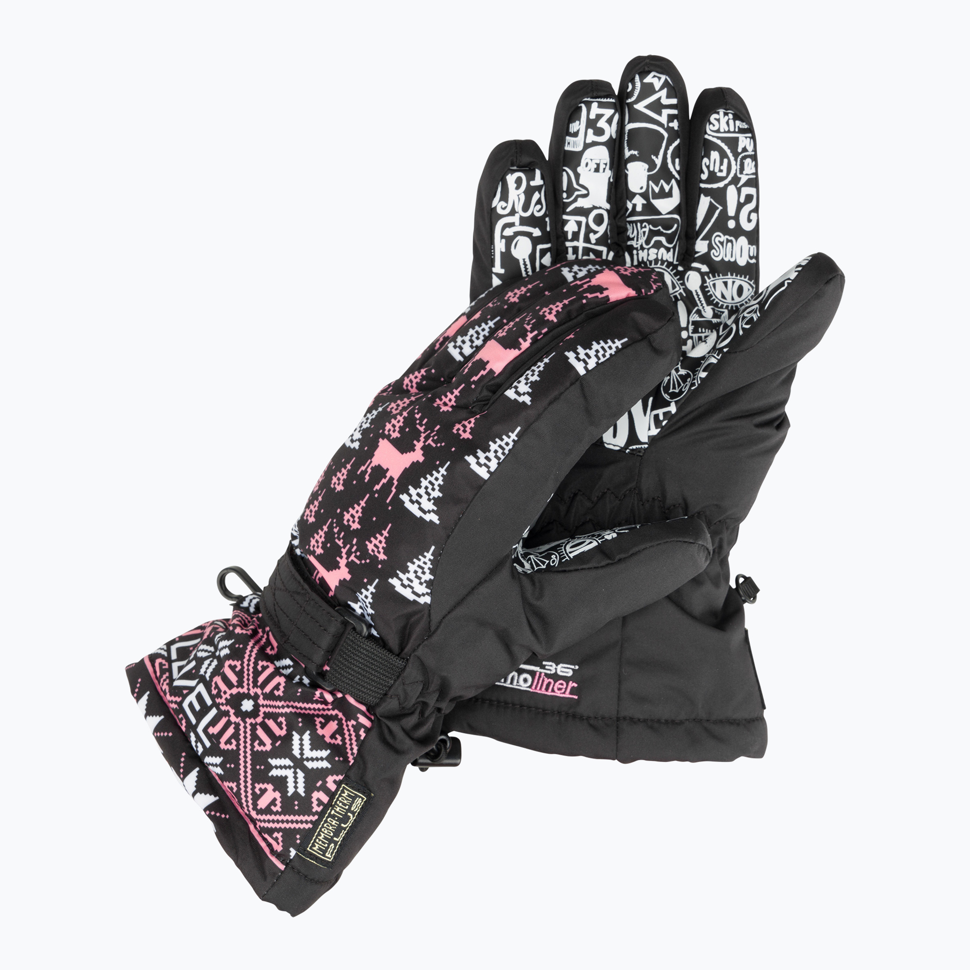 Guanti da sci per bambini Level Junior ninja rosa (IV) (Junior 4153JG.68)