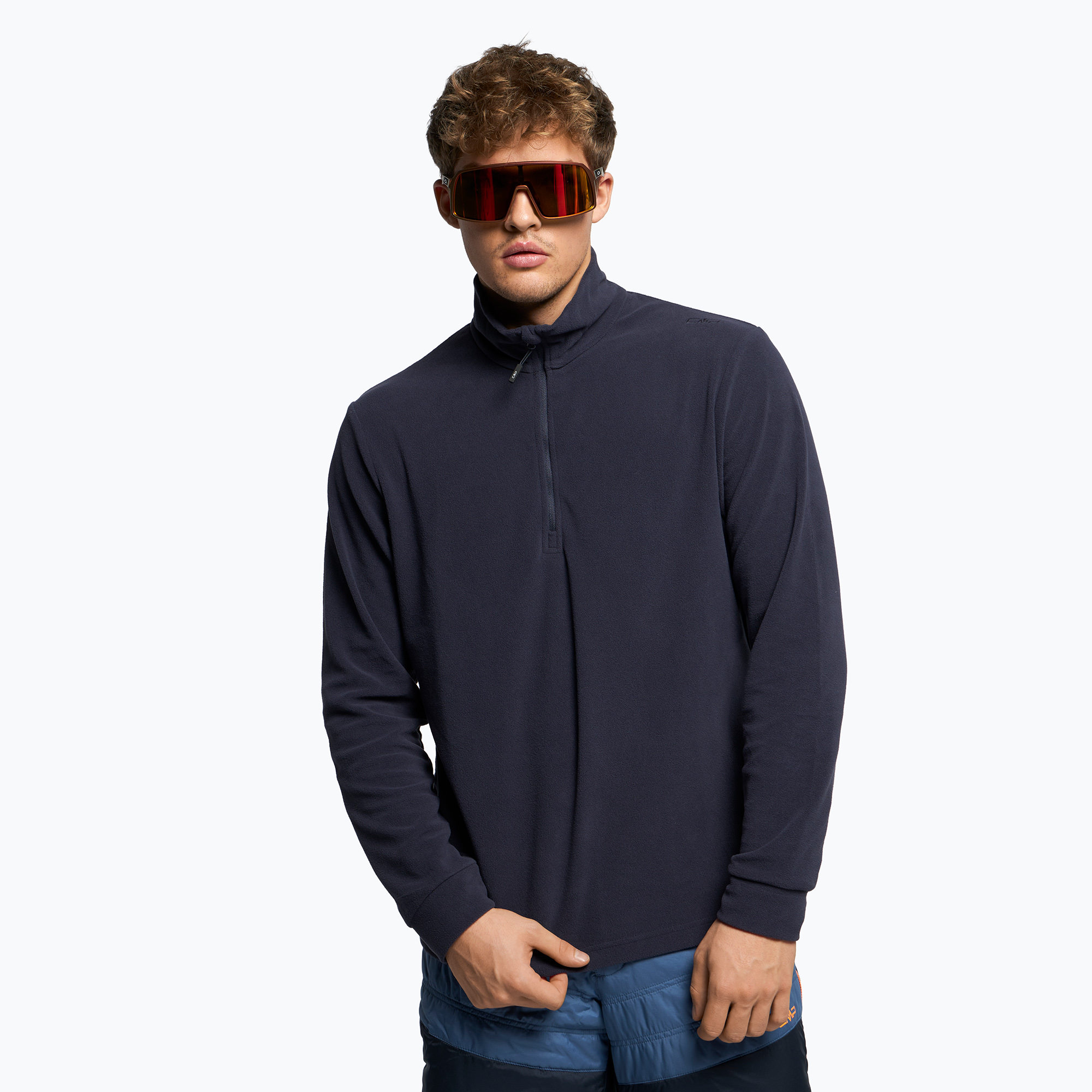 Felpa CMP da uomo 3G28037N nero/blu (48) (3G28037N/N950)