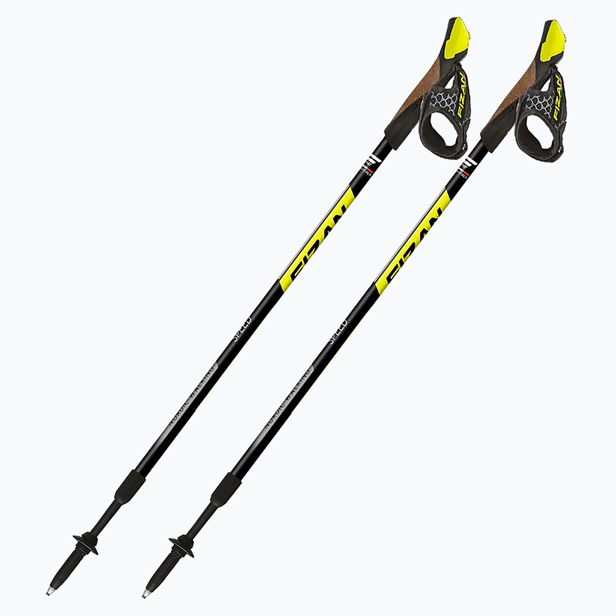 Bastoncini da nordic walking Fizan Speed giallo (75-125 cm) (Speed 100042)