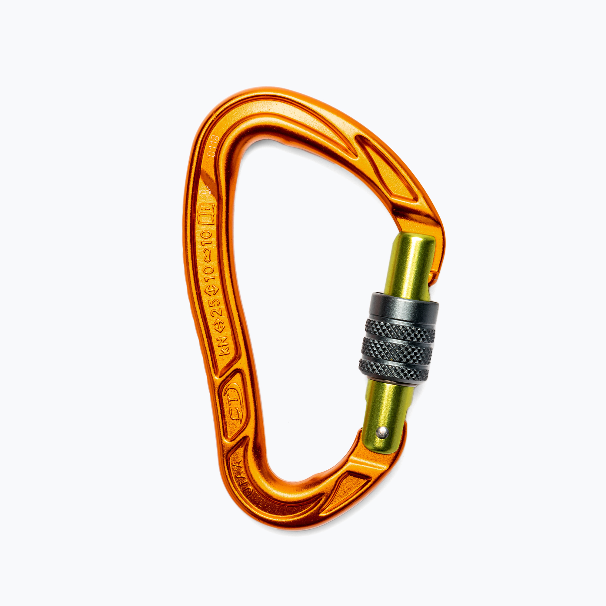 Moschettone Climbing Technology Nimble Evo SG arancione/verde (Nimble Evo Sg 2C39400WBM)