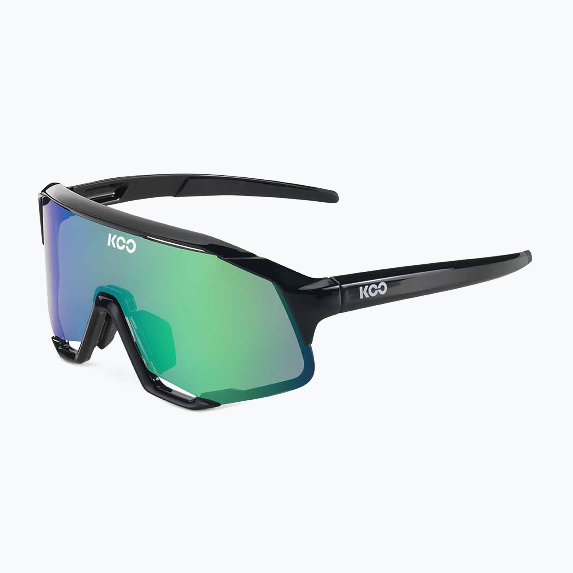 Occhiali da sole Koo Demos a specchio nero/verde (Demos OEY00005.616)