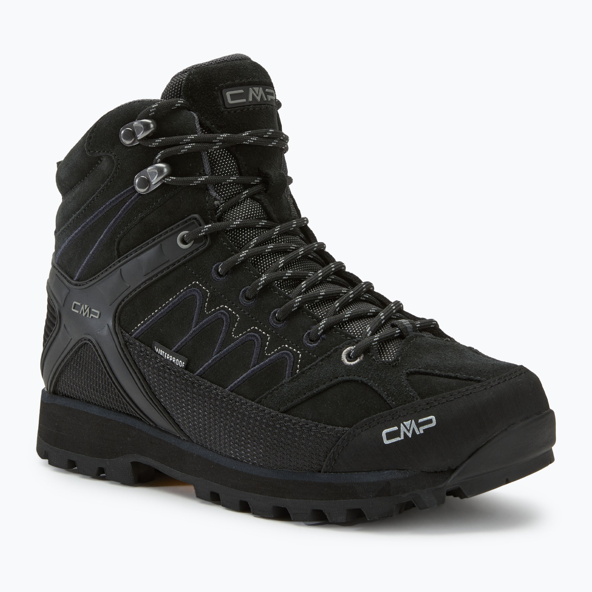 Stivali da trekking da uomo CMP Moon Mid Wp nero (44 EU) (Moon Mid Wp 31Q4797/U901)
