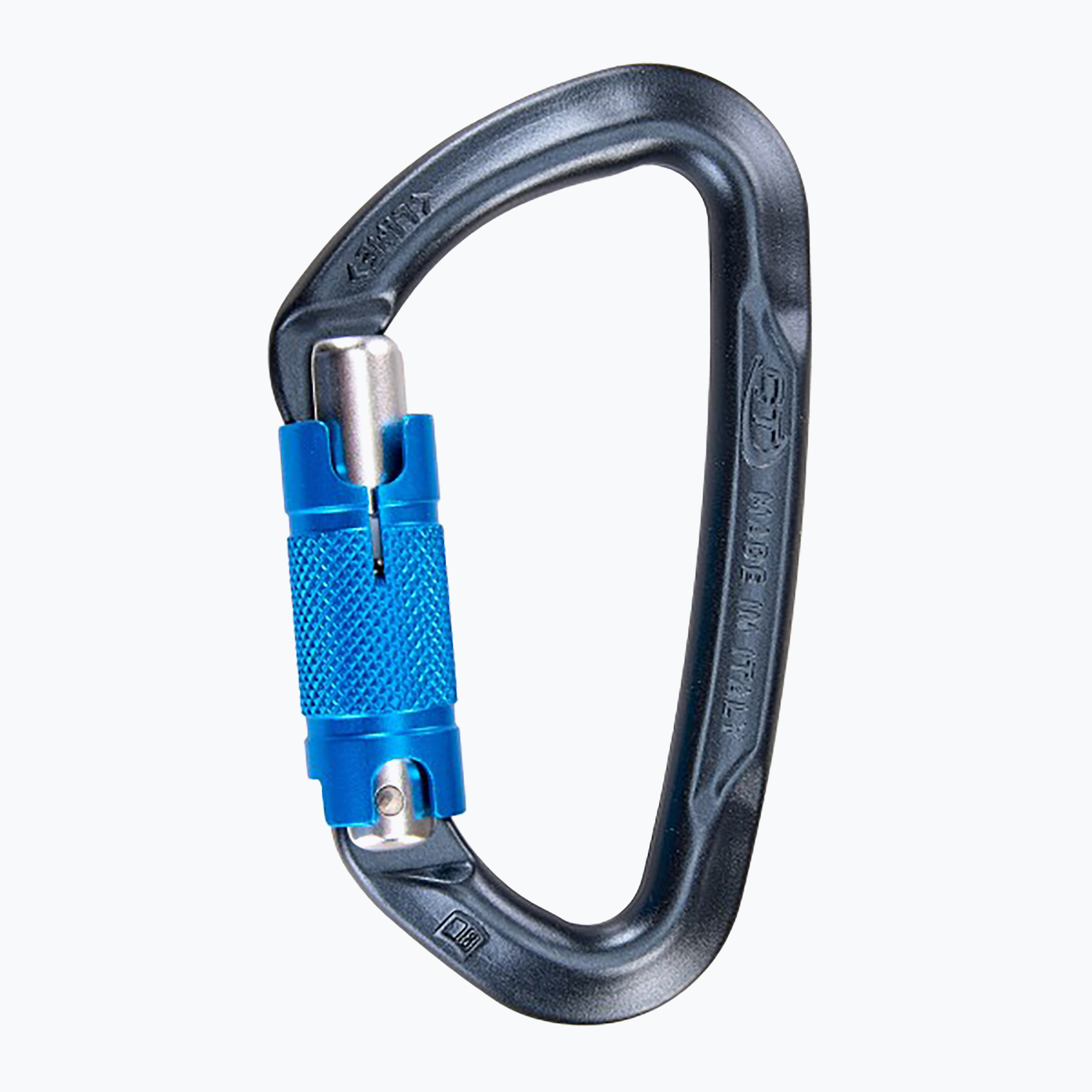 Climbing Technology Lime WG Twist Lock moschettone antracite/ argento/blu