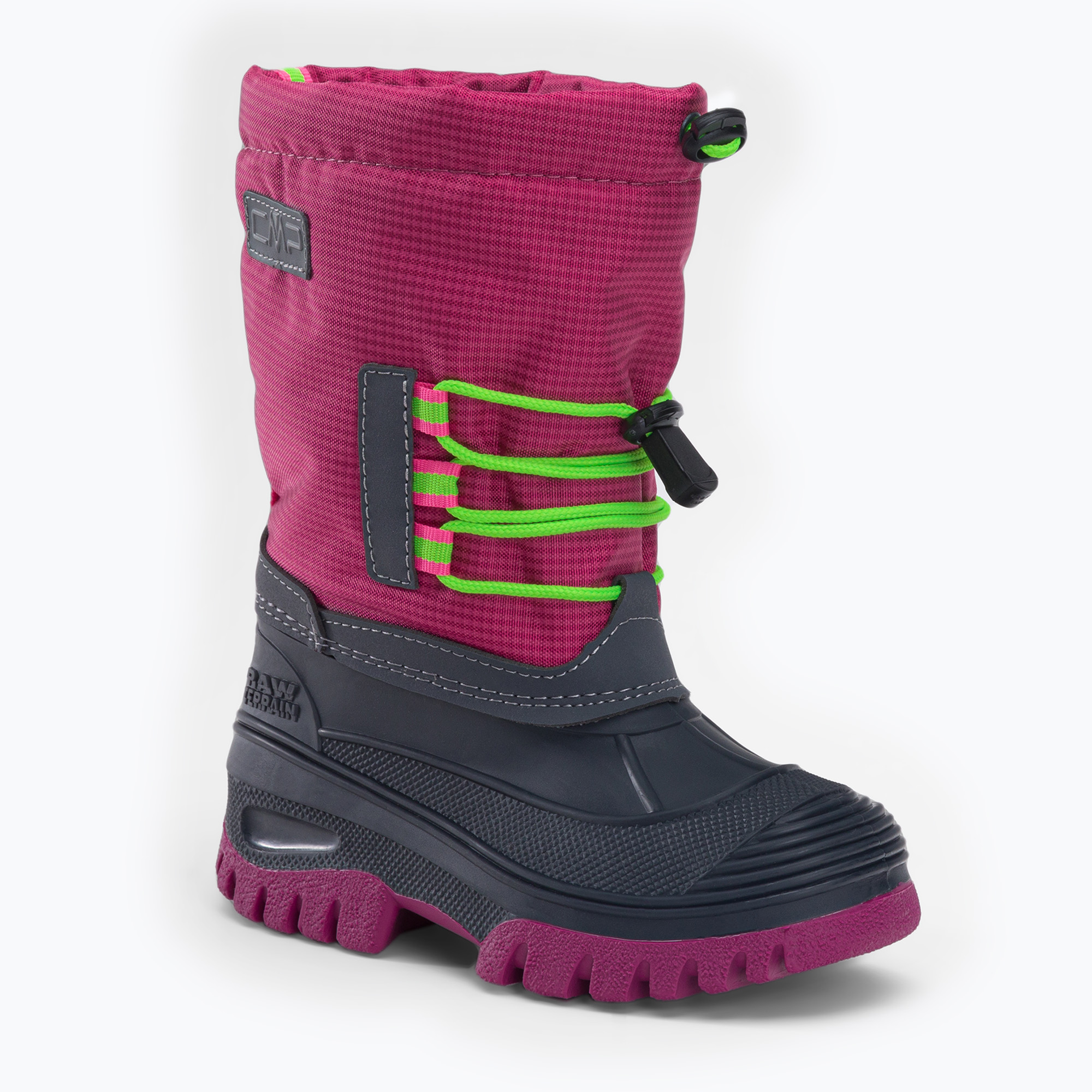CMP stivali da neve per bambini Ahto rosa fluo (32 EU) (Ahto Snowboots Wp 3Q49574K/B351)